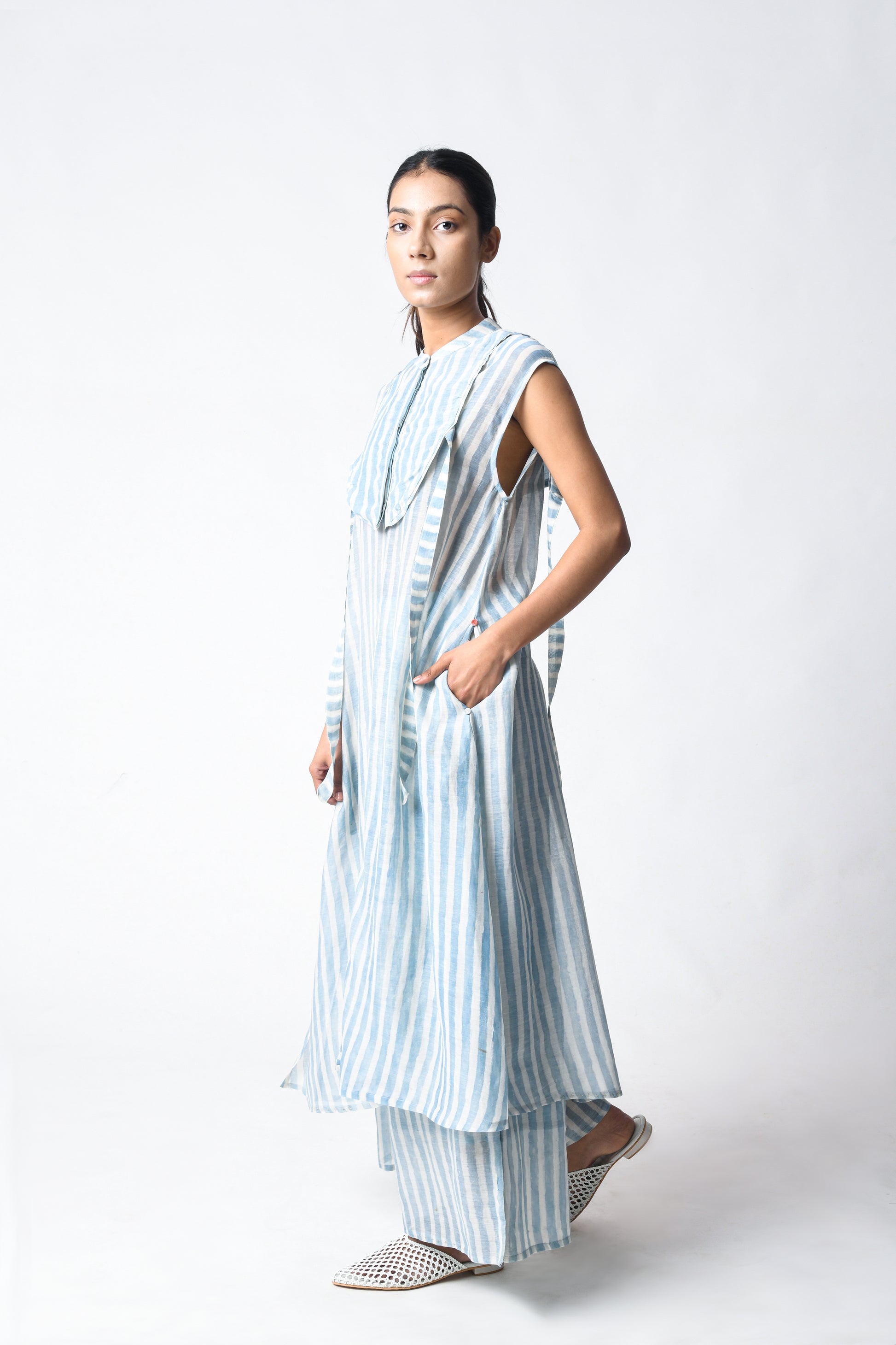 SLIT TUNIC SKY SET