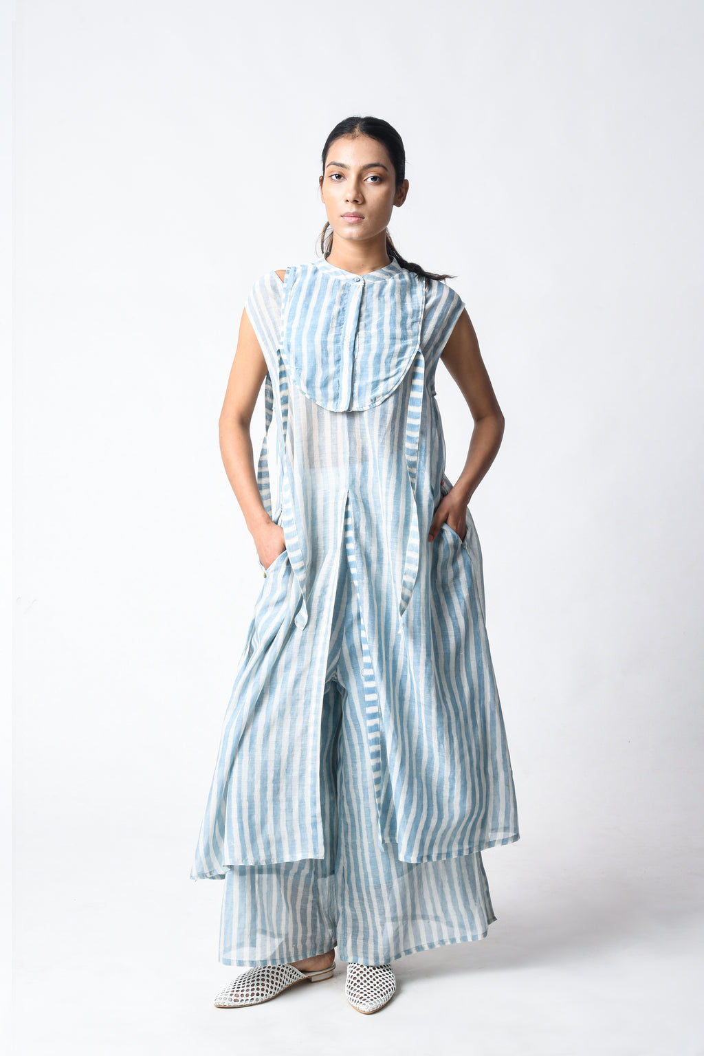 SLIT TUNIC SKY SET