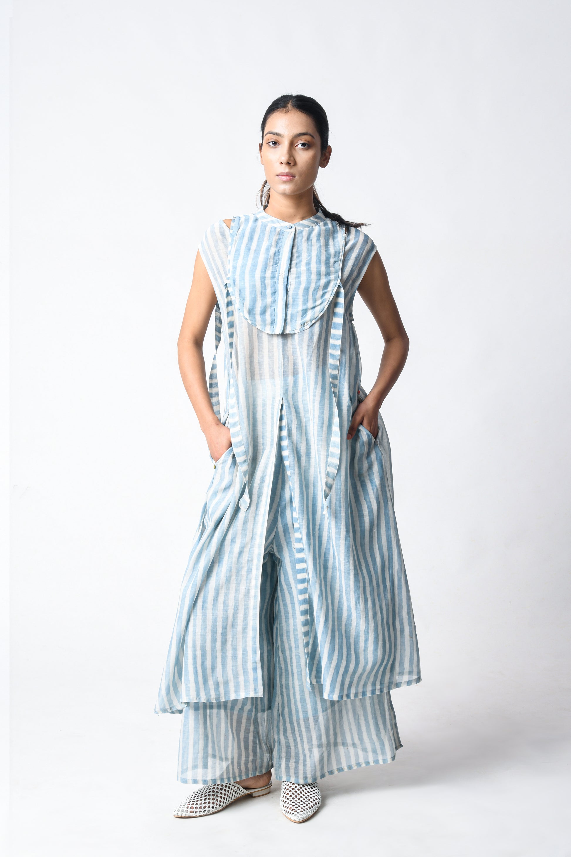 SLIT TUNIC SKY SET