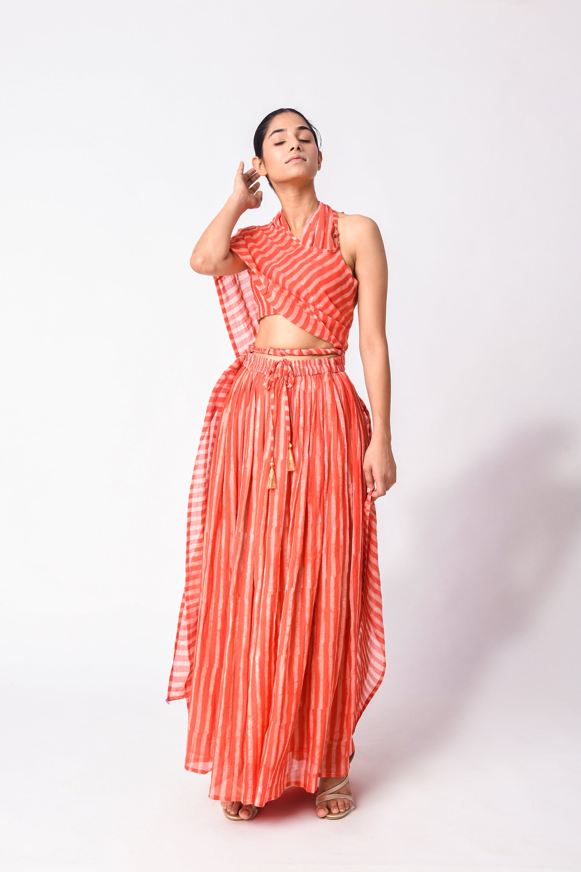 DIY SARI SET CORAL