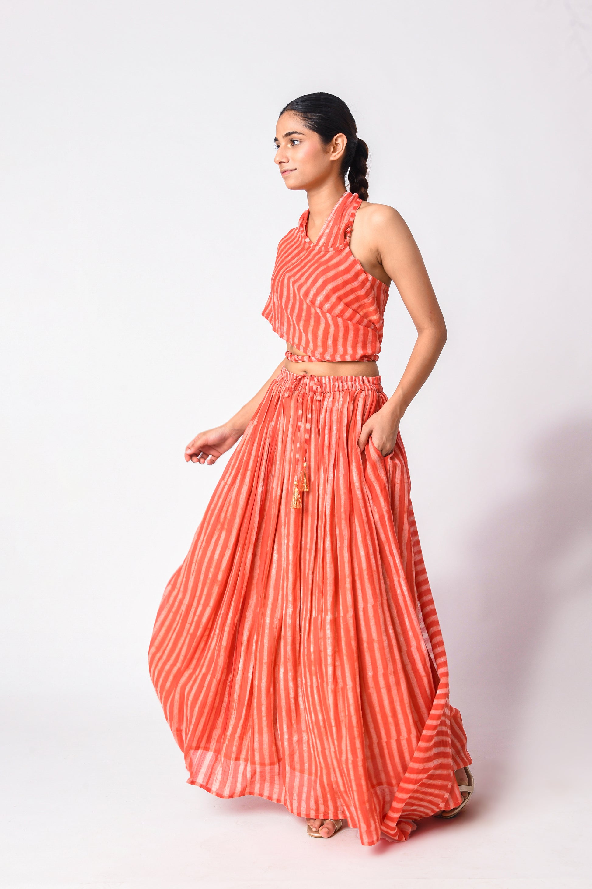 DIY SARI SET CORAL