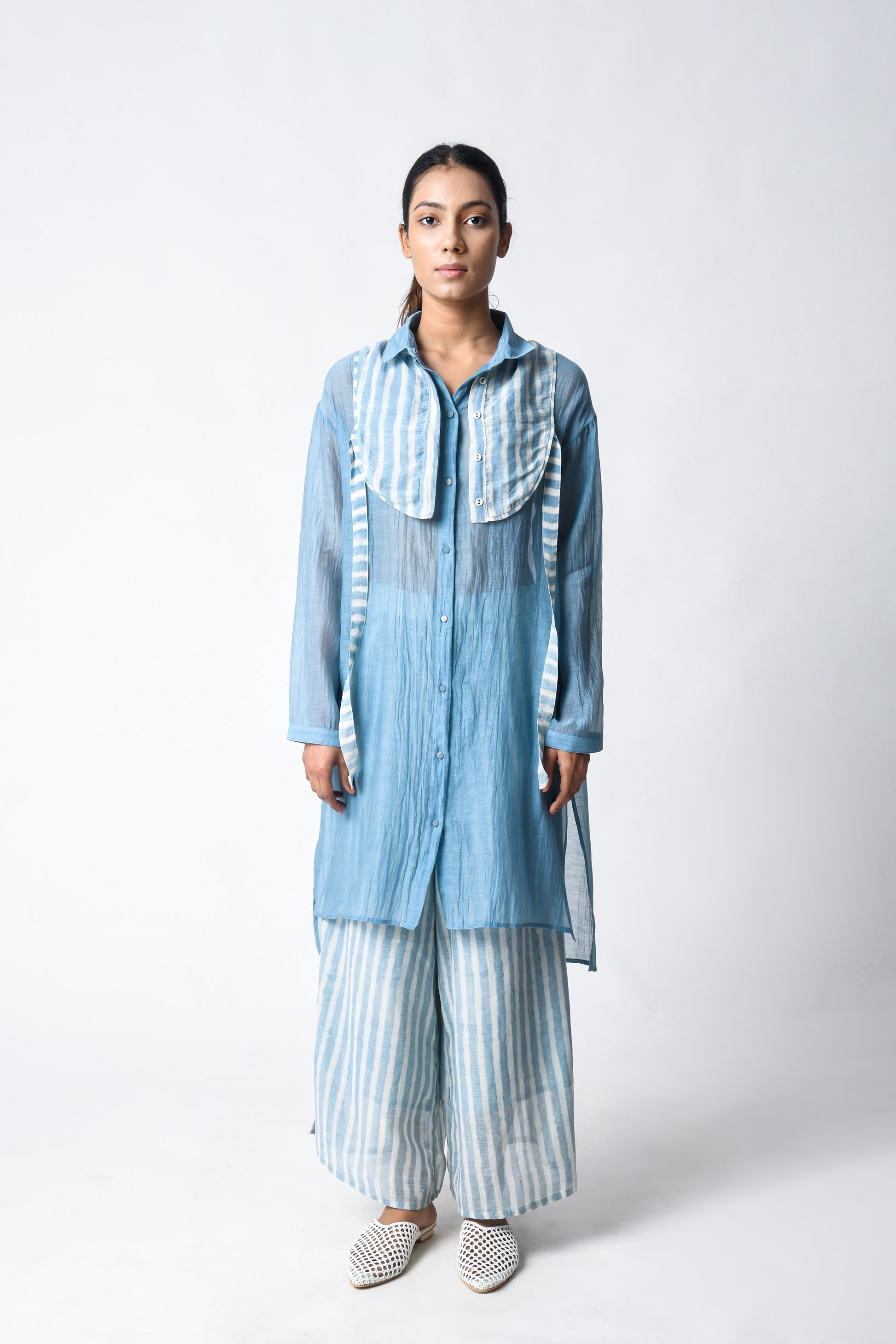 SKY SHIRT CO-ORD SET