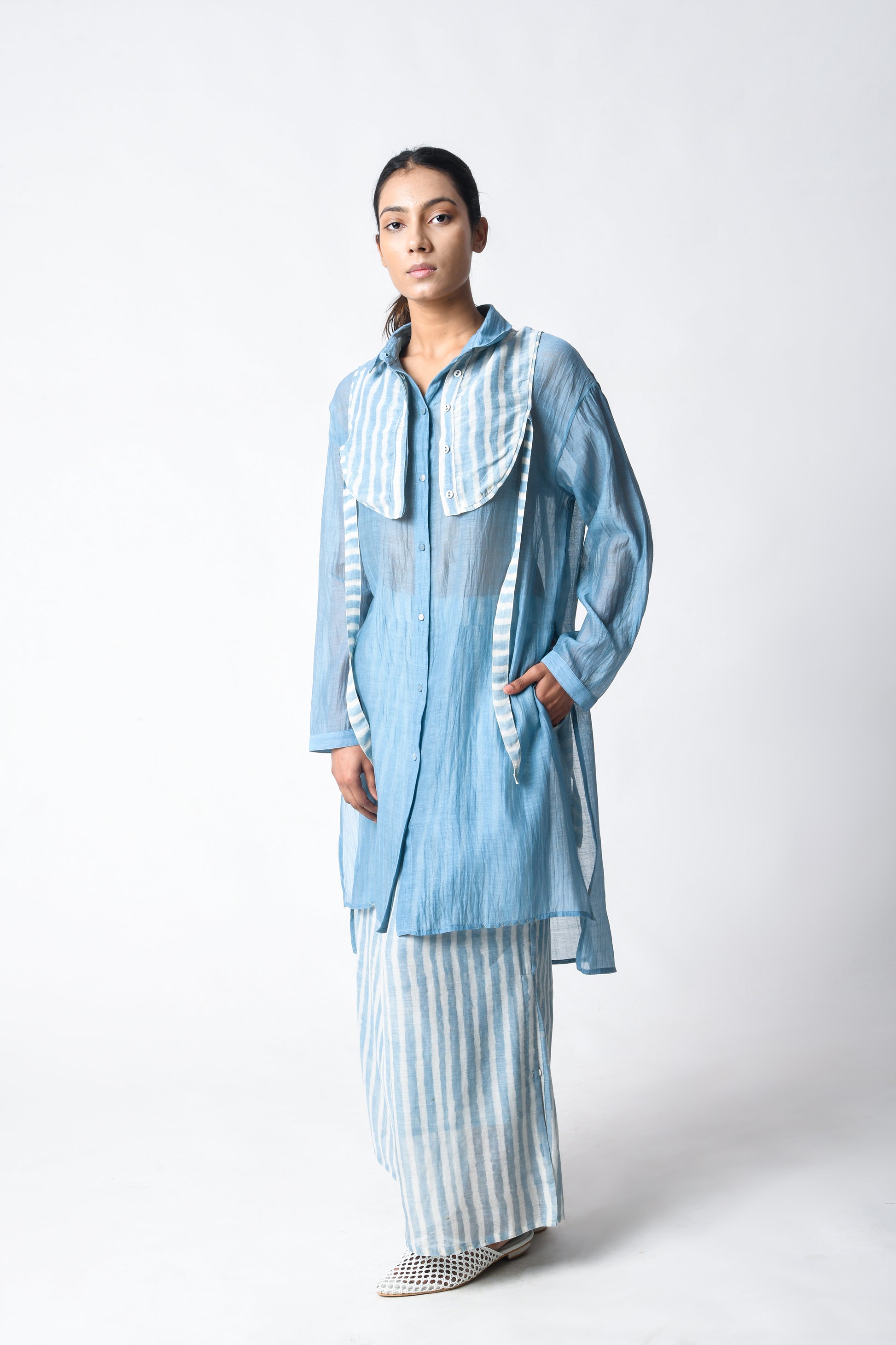 SKY SHIRT CO-ORD SET