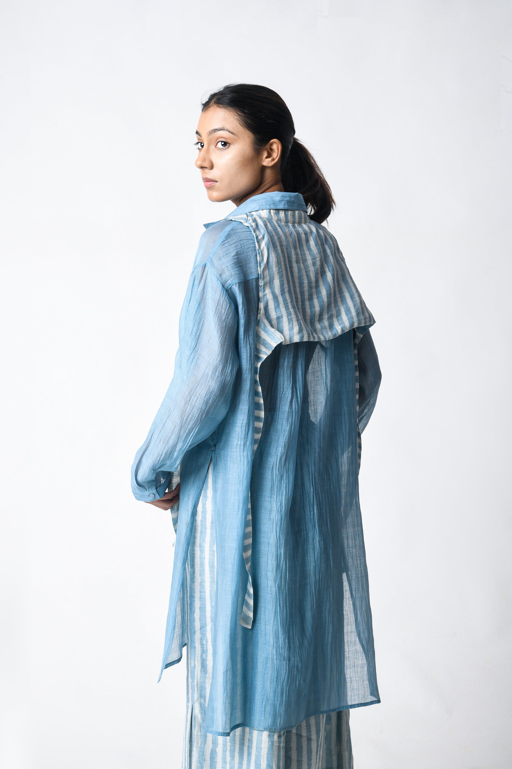 SKY SHIRT CO-ORD SET