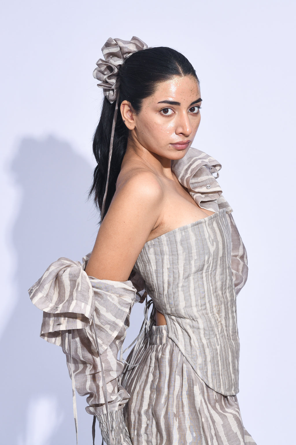 Ash Shima Ruched Corset Set