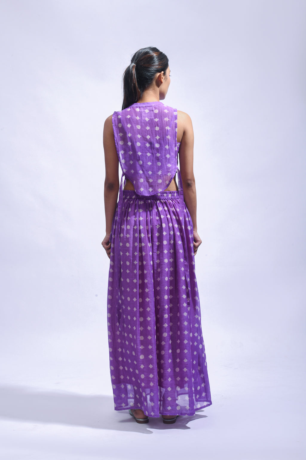 Amethyst Cross Silk Set