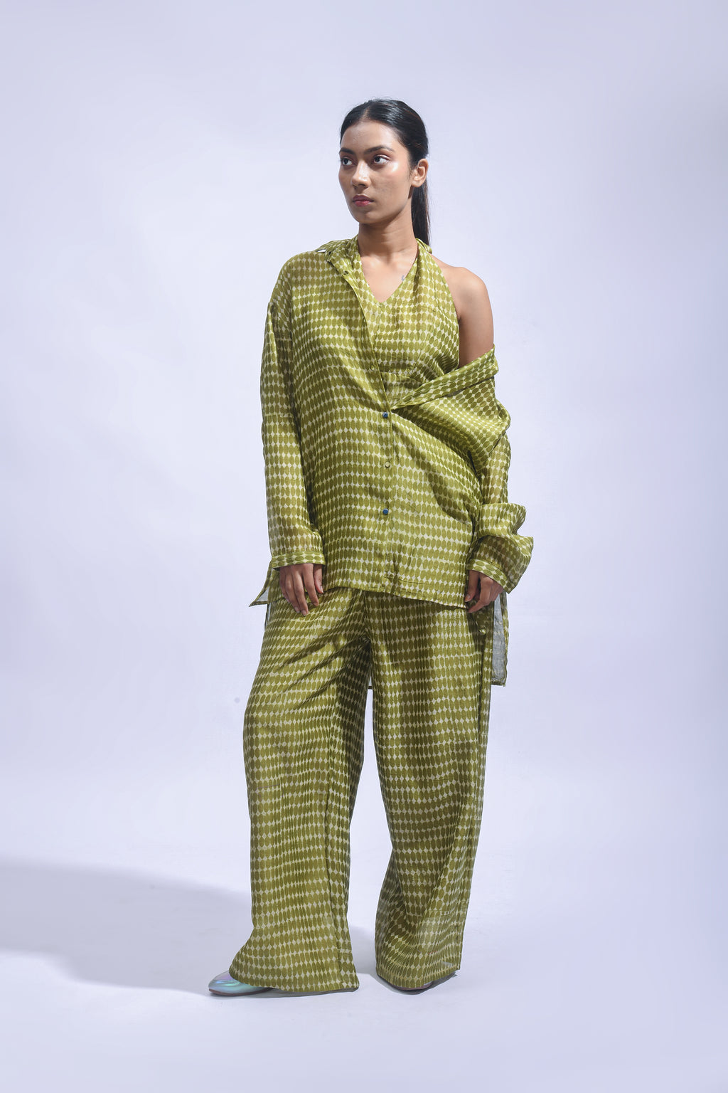 Mud Block Silk Co-ord Set