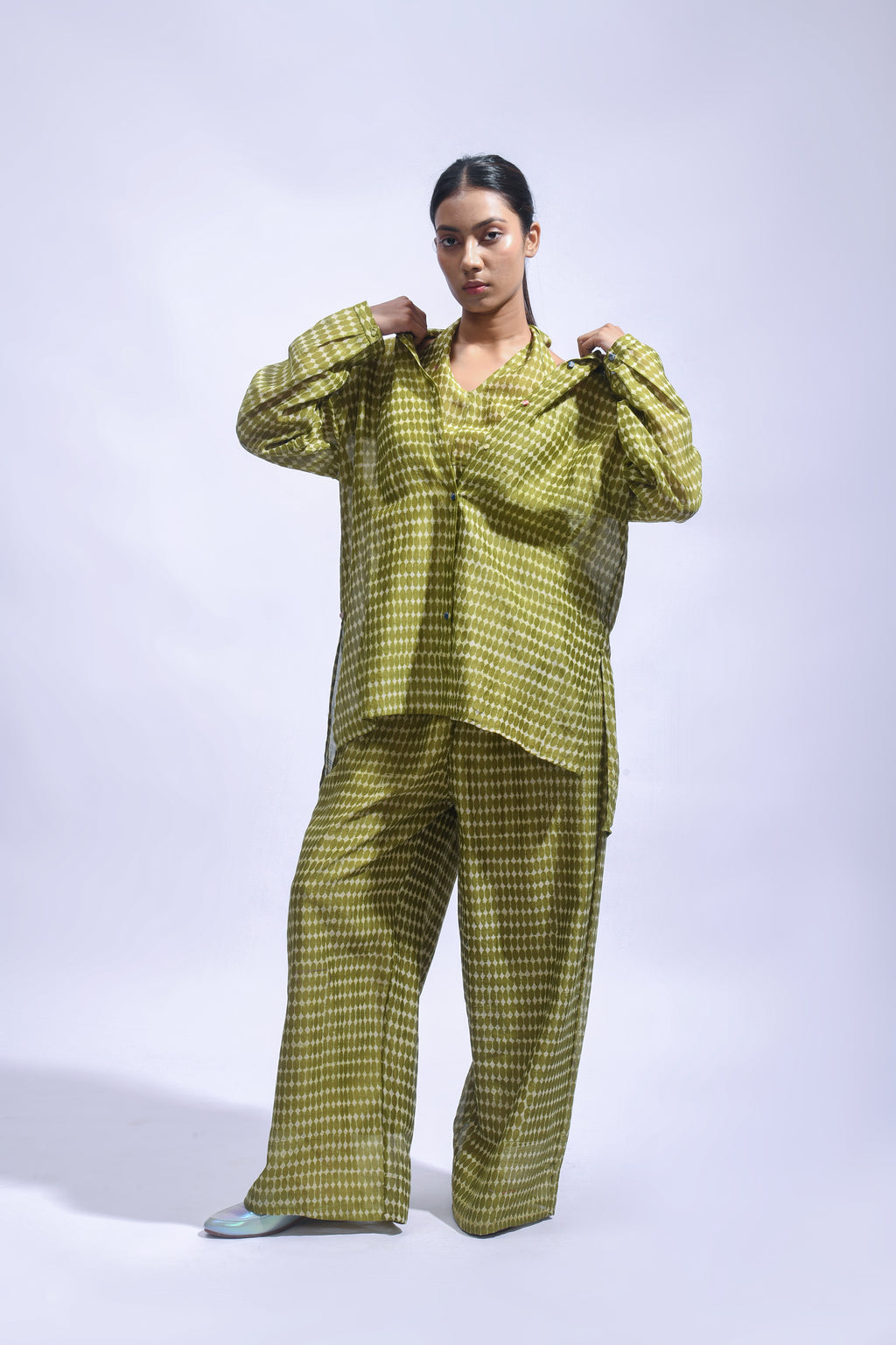 Mud Block Silk Co-ord Set