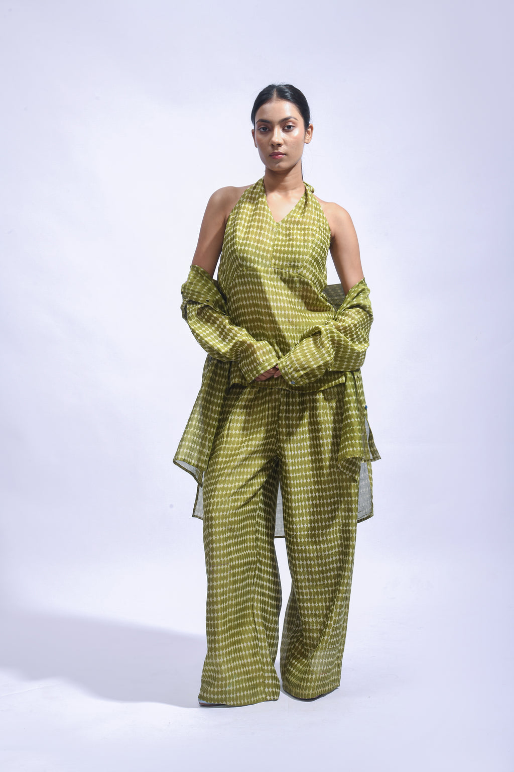 Mud Block Silk Co-ord Set