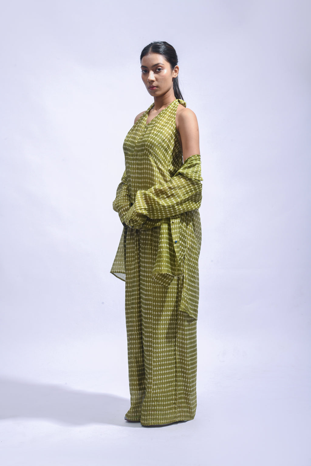 Mud Block Silk Co-ord Set