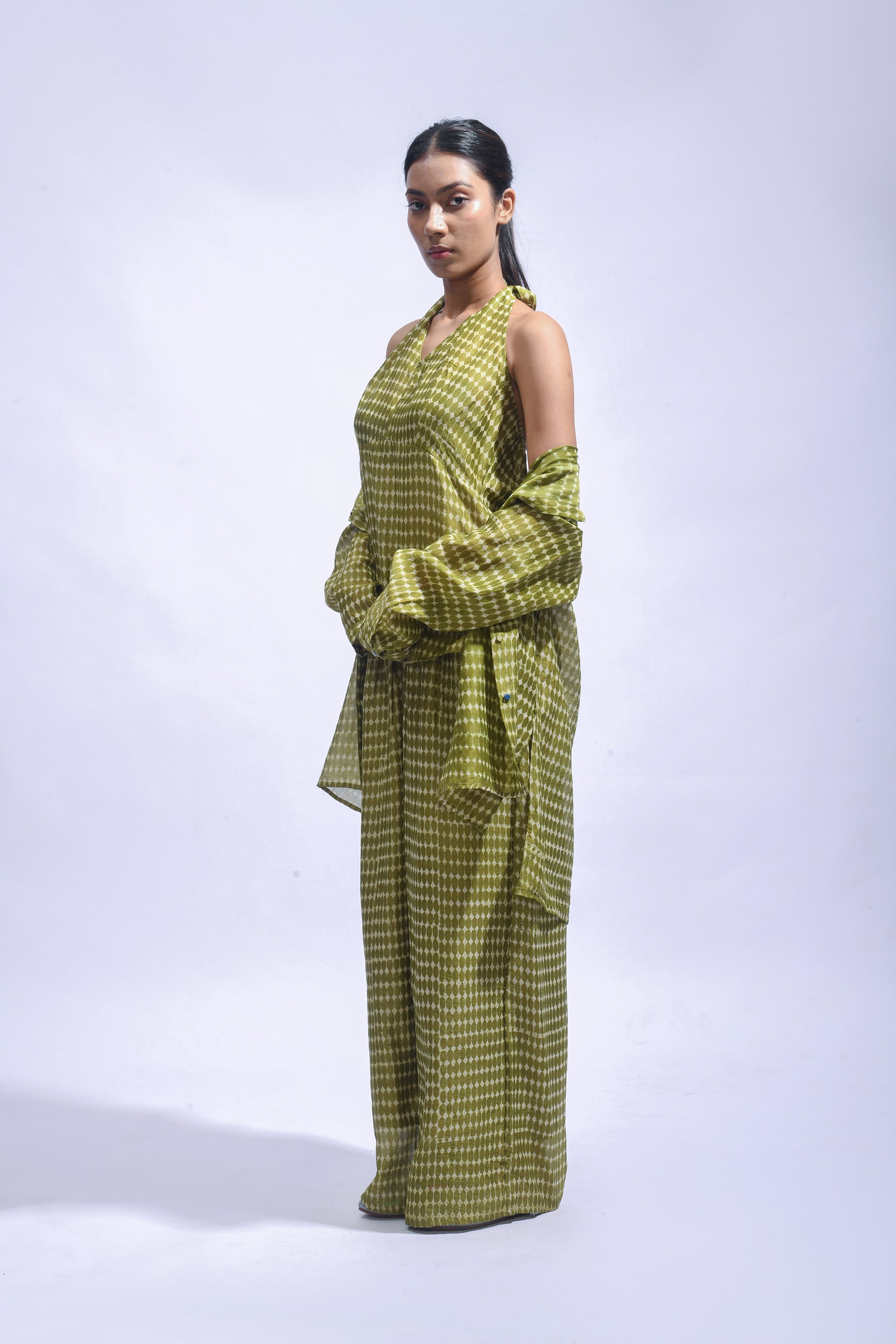 Mud Block Silk Co-ord Set