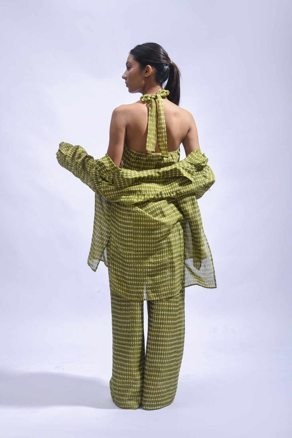 Mud Block Silk Co-ord Set
