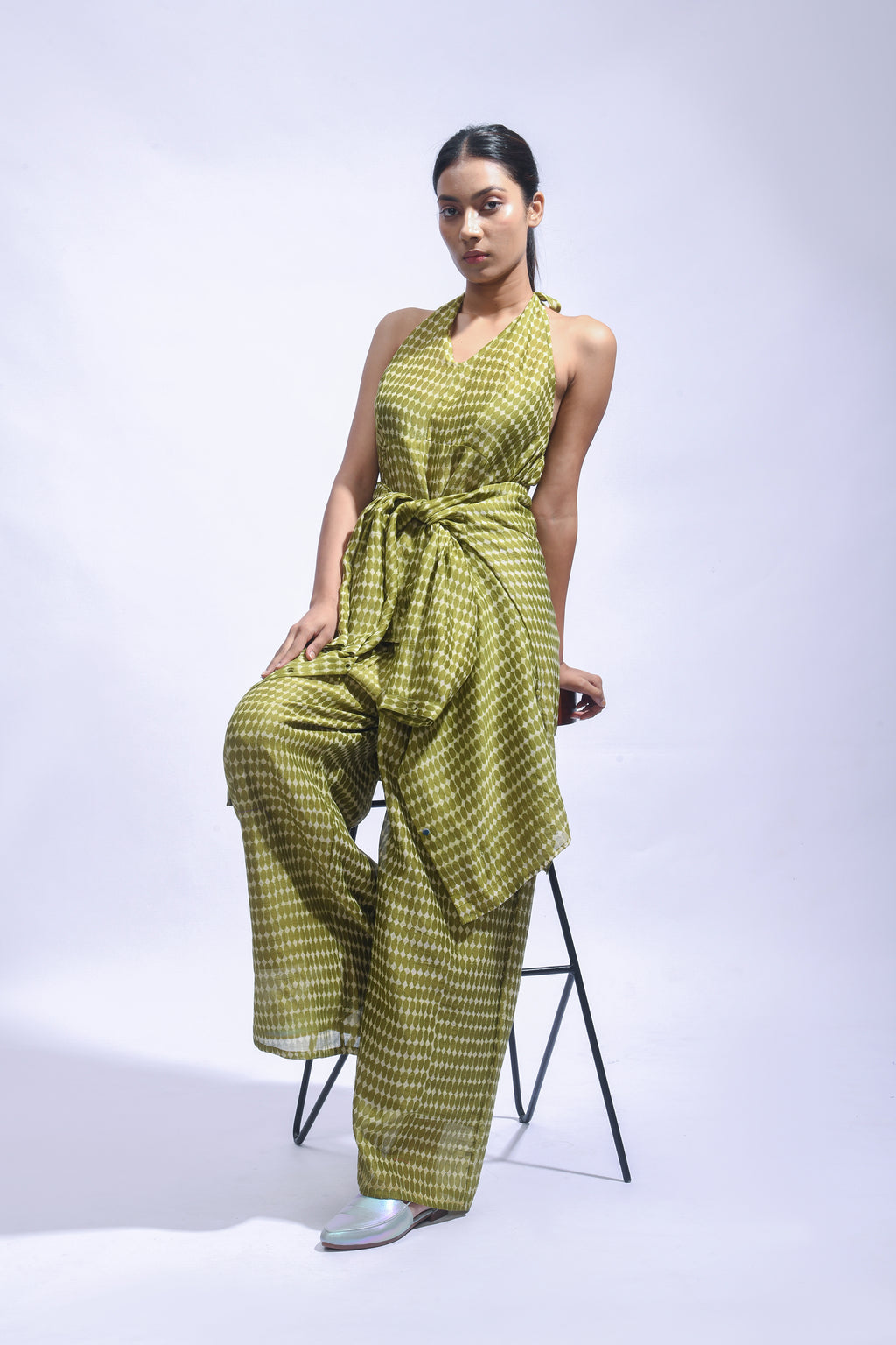 Mud Block Silk Co-ord Set