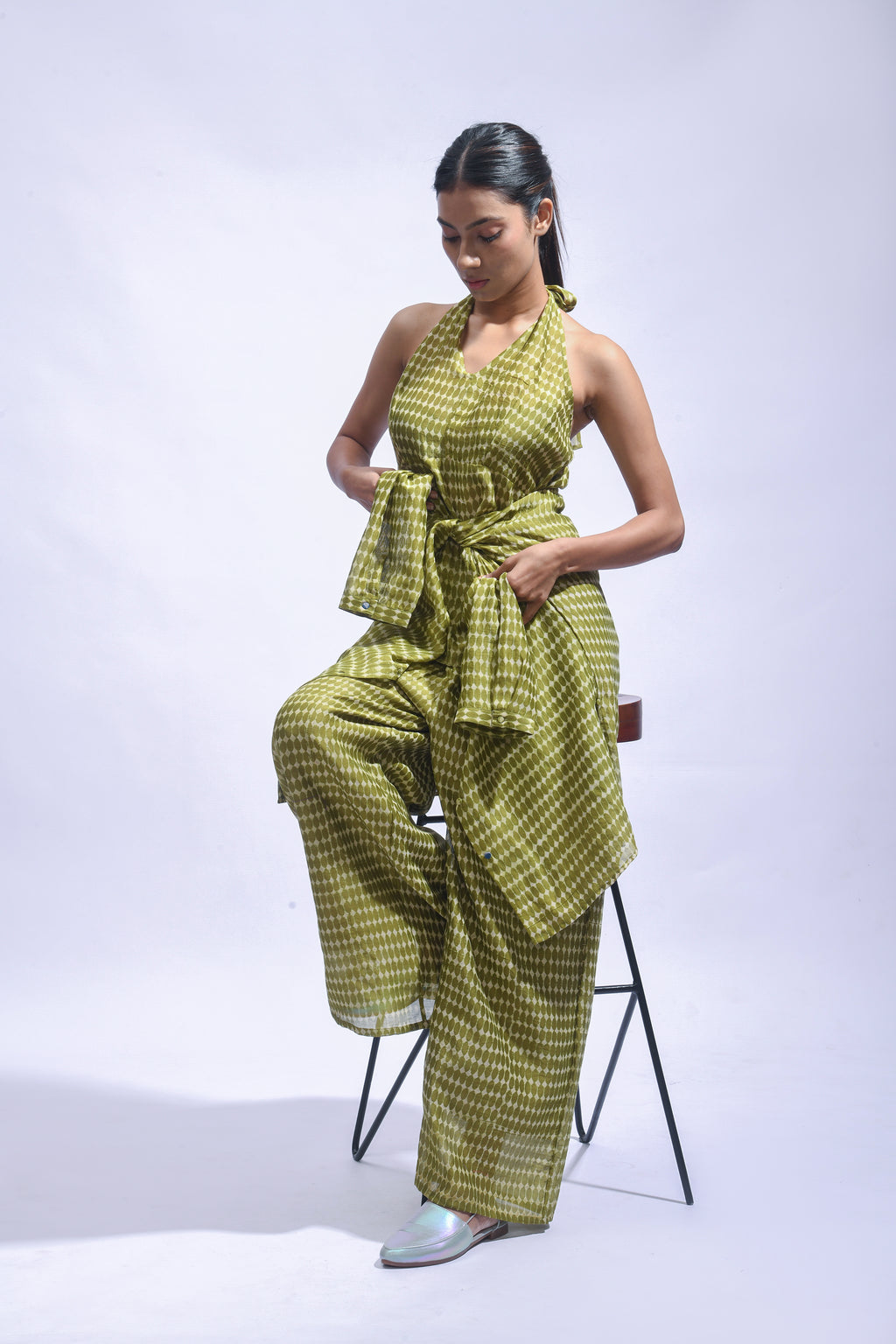 Mud Block Silk Co-ord Set