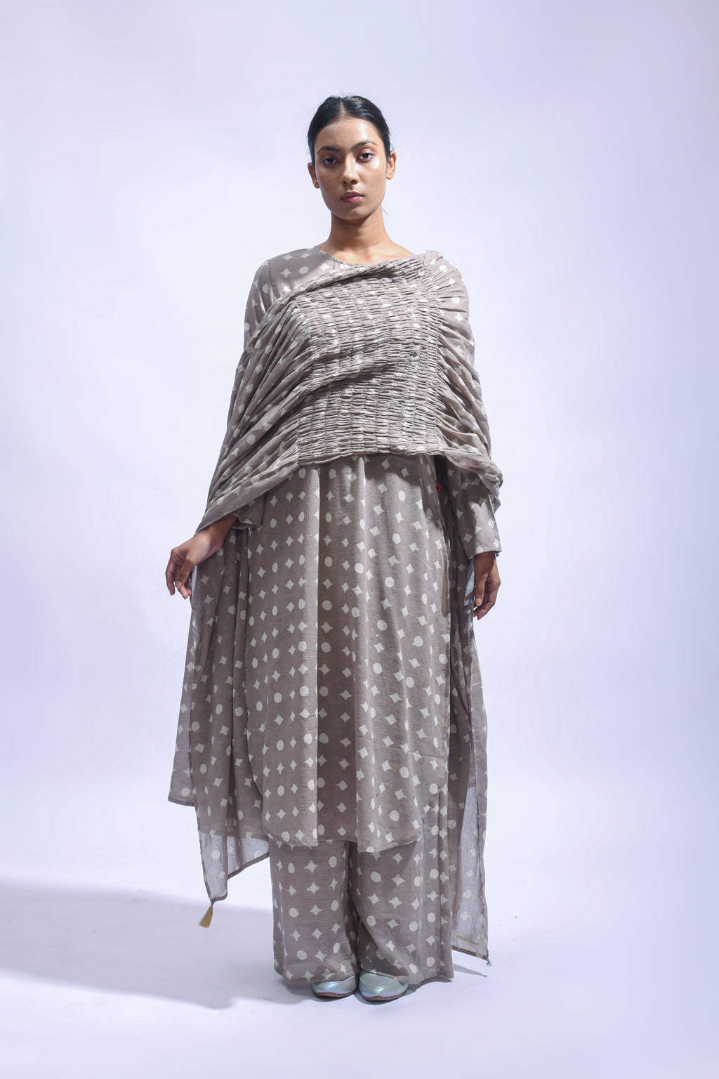 Mud Block Cotton Kurta Set-Kasis