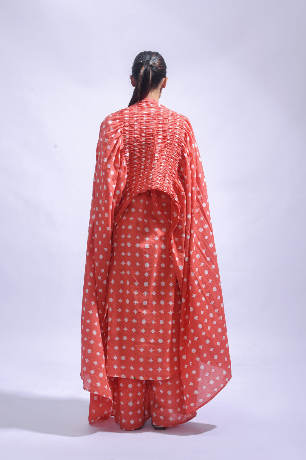 Blush Mud Block Cotton Kurta Set-Kasis