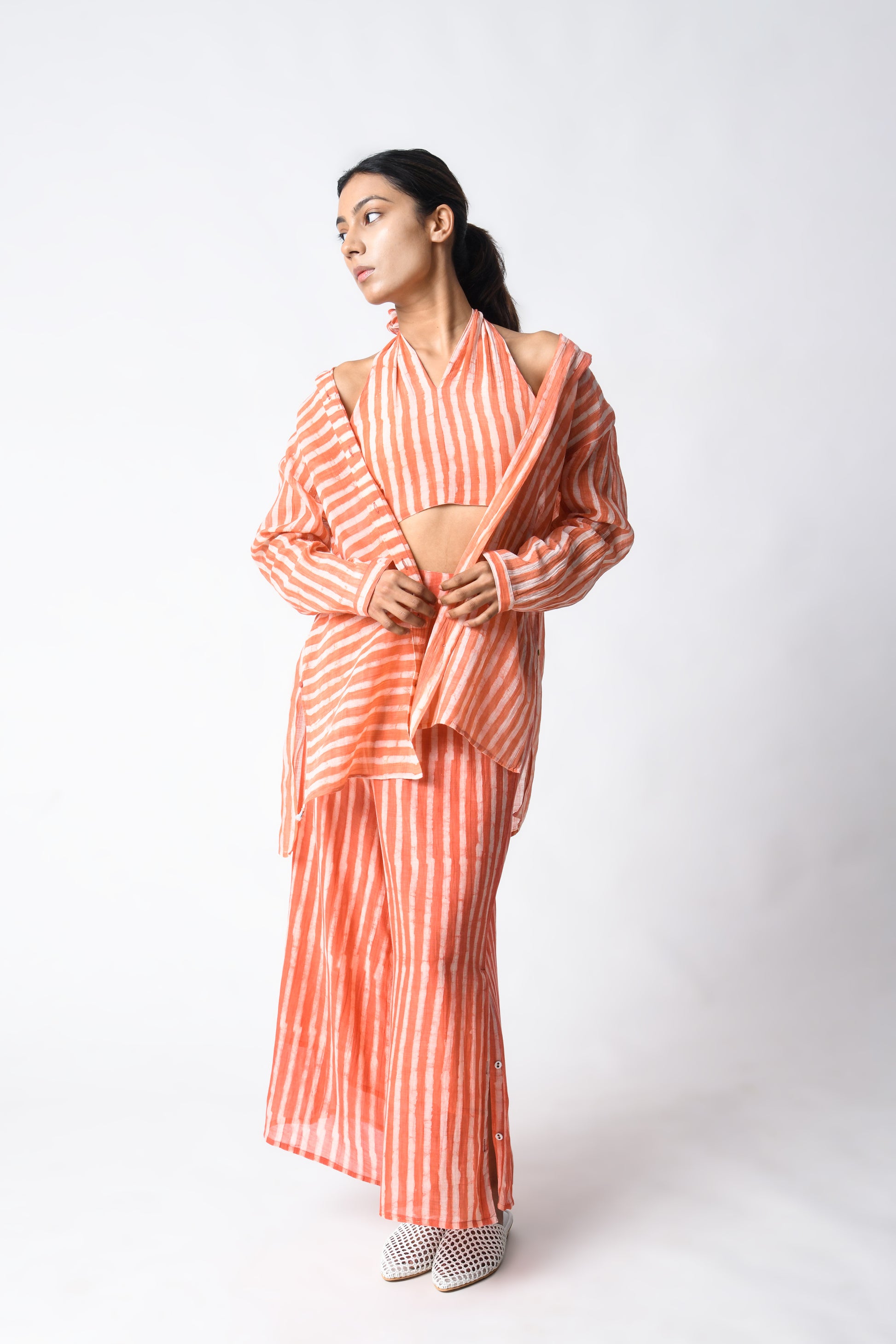 CORAL SHIRT CORD SET
