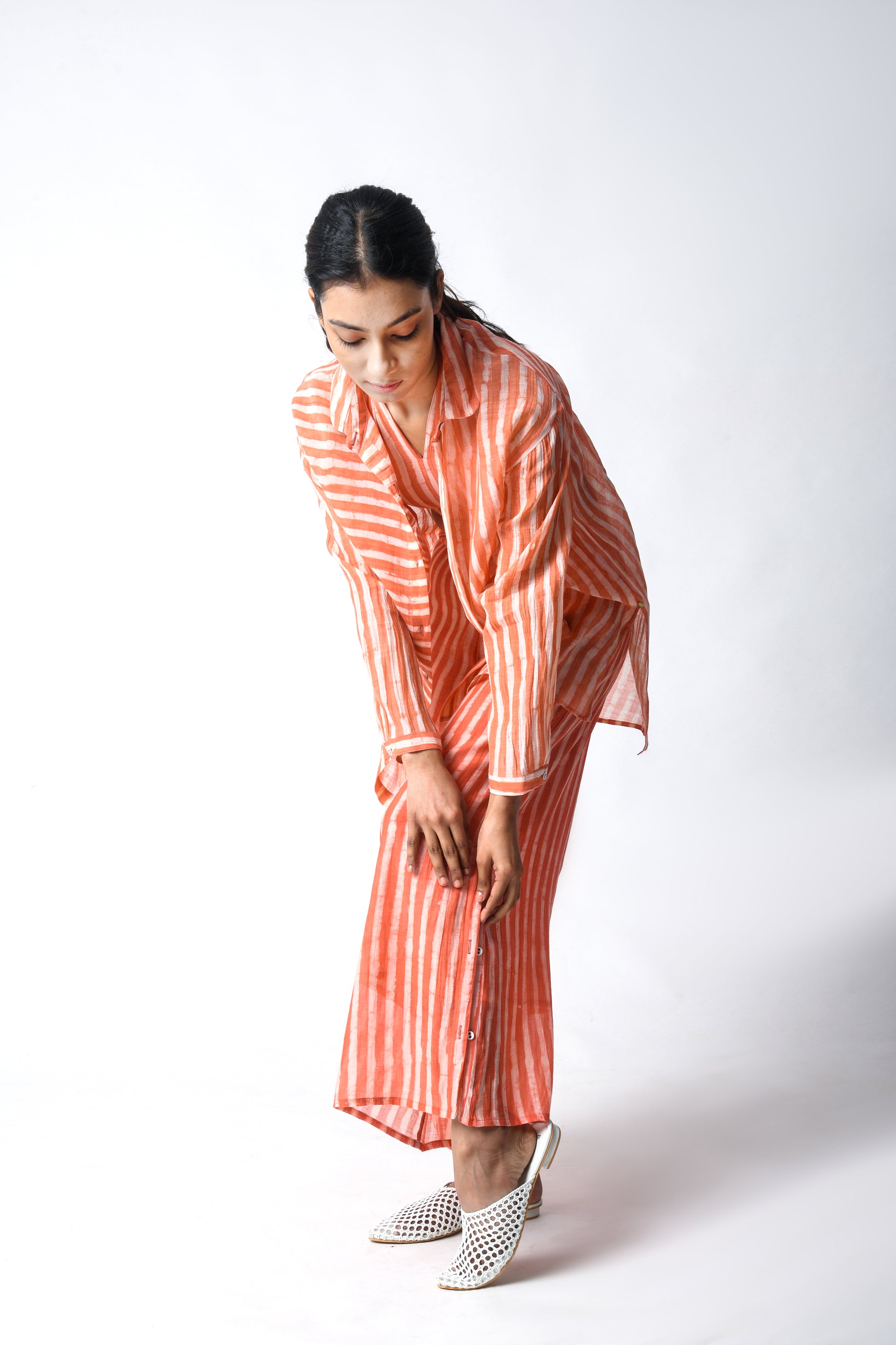 CORAL SHIRT CORD SET