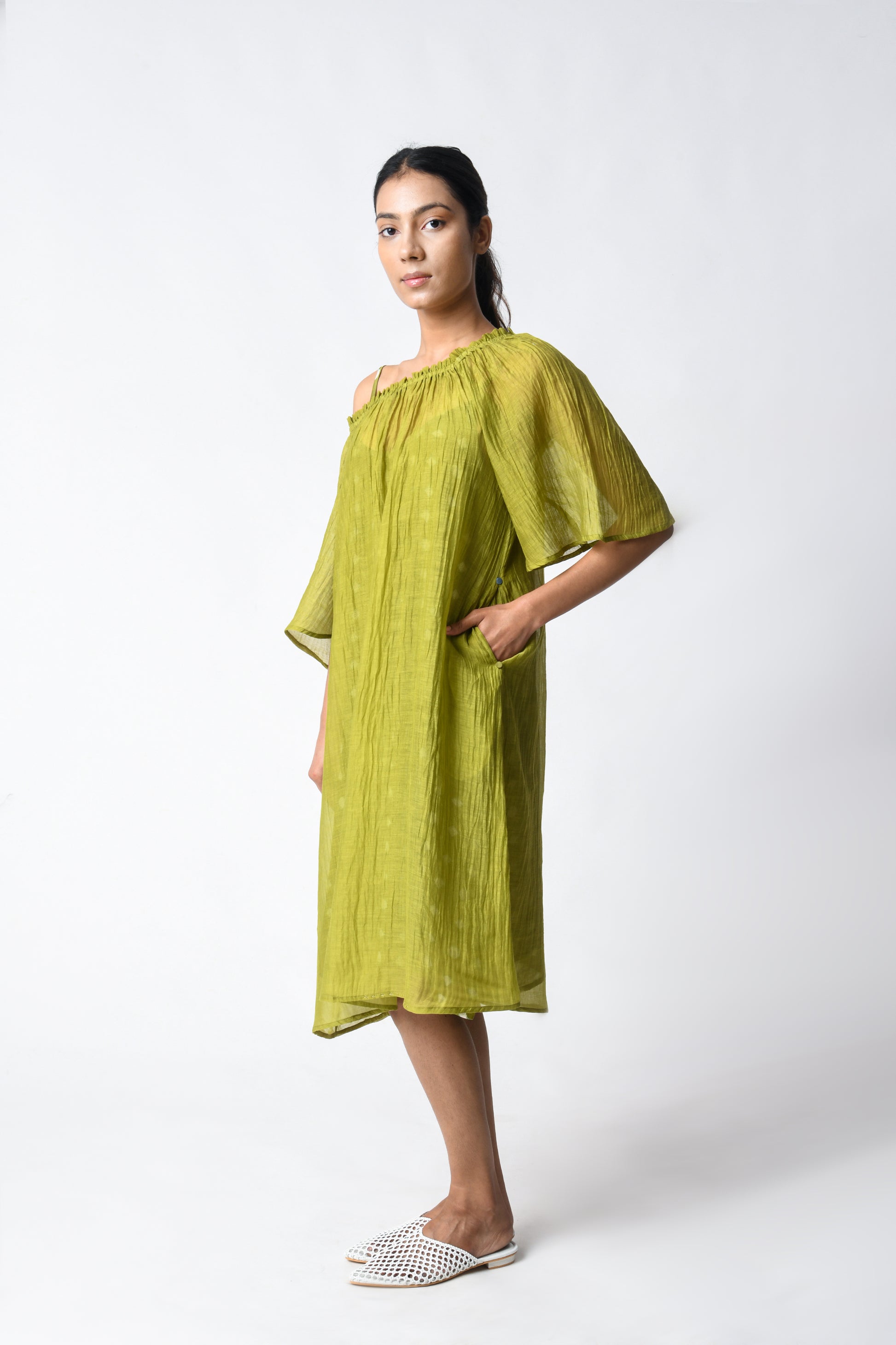 HENNA OFF-SHOULDER DRESS