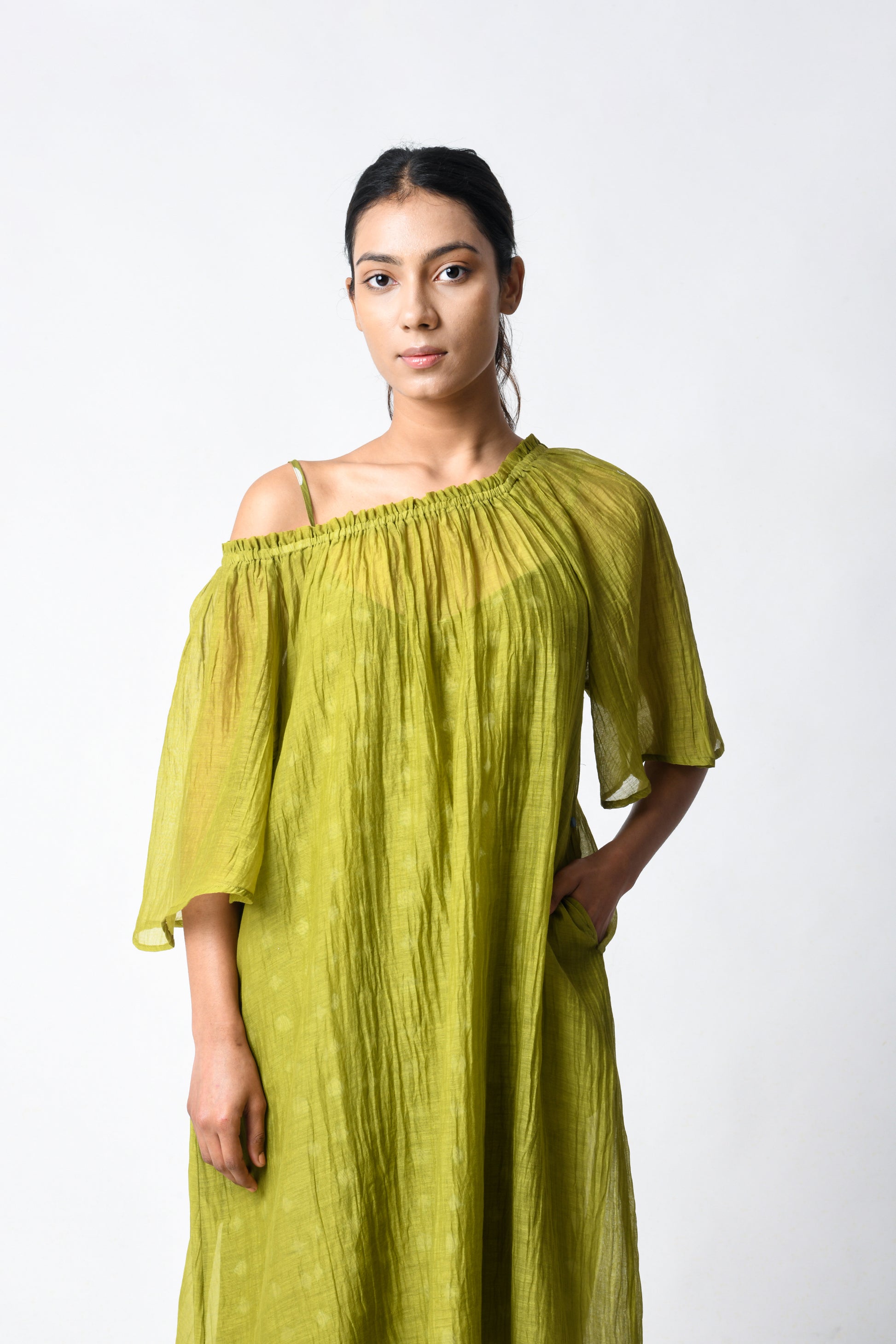 HENNA OFF-SHOULDER DRESS