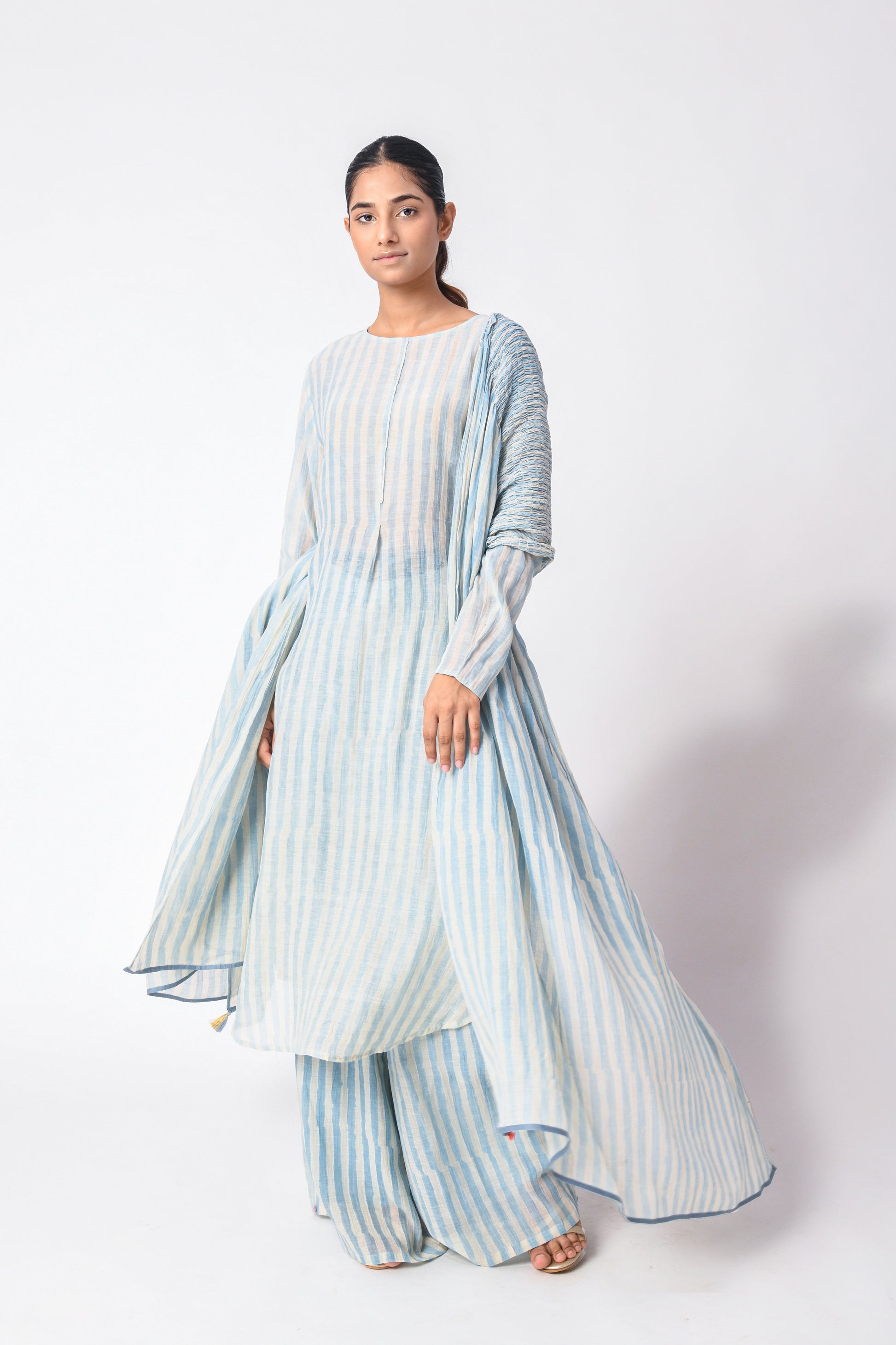 SKY DUPATTA SET
