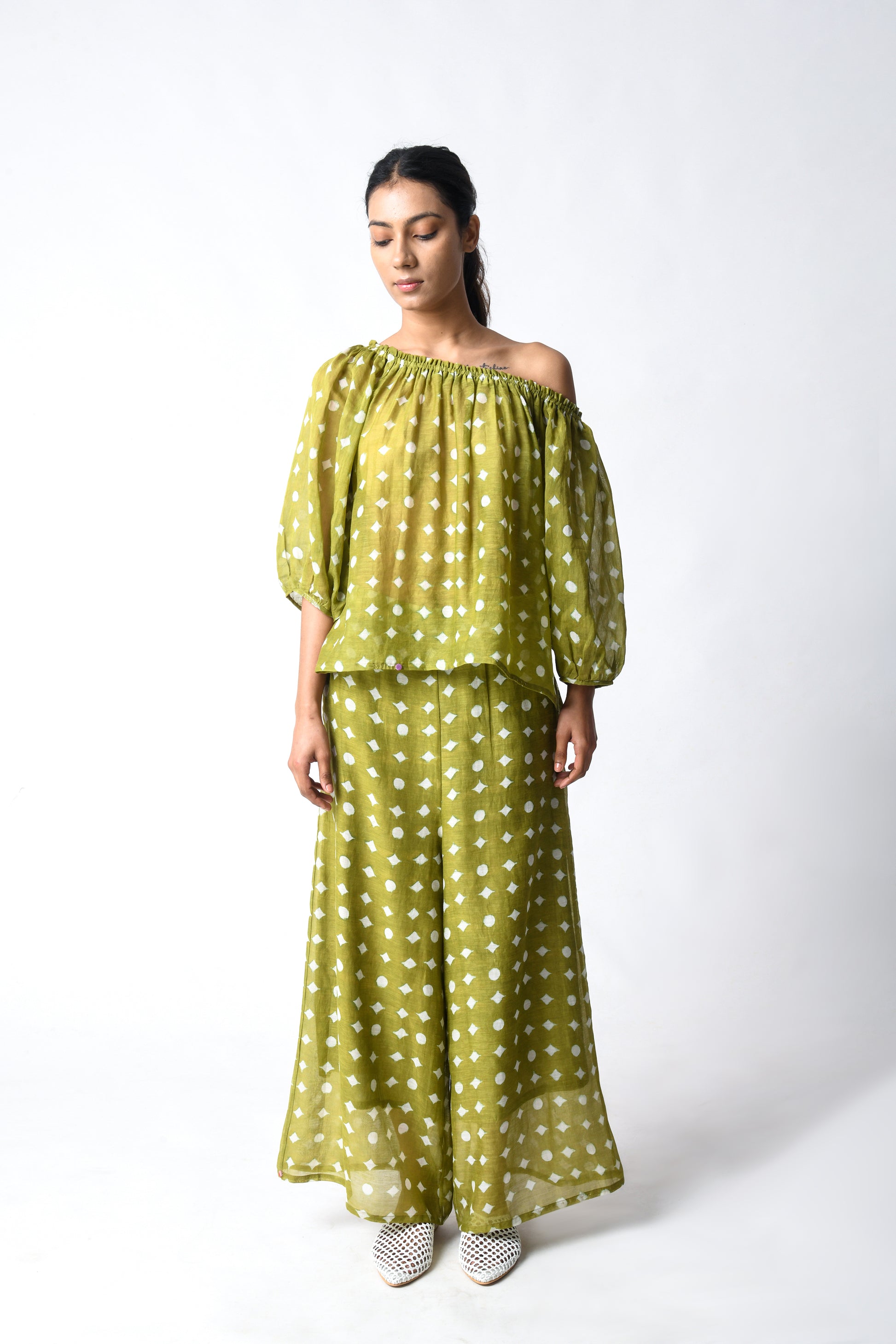 HENNA OFF-SHOULDER CO-ORD SET