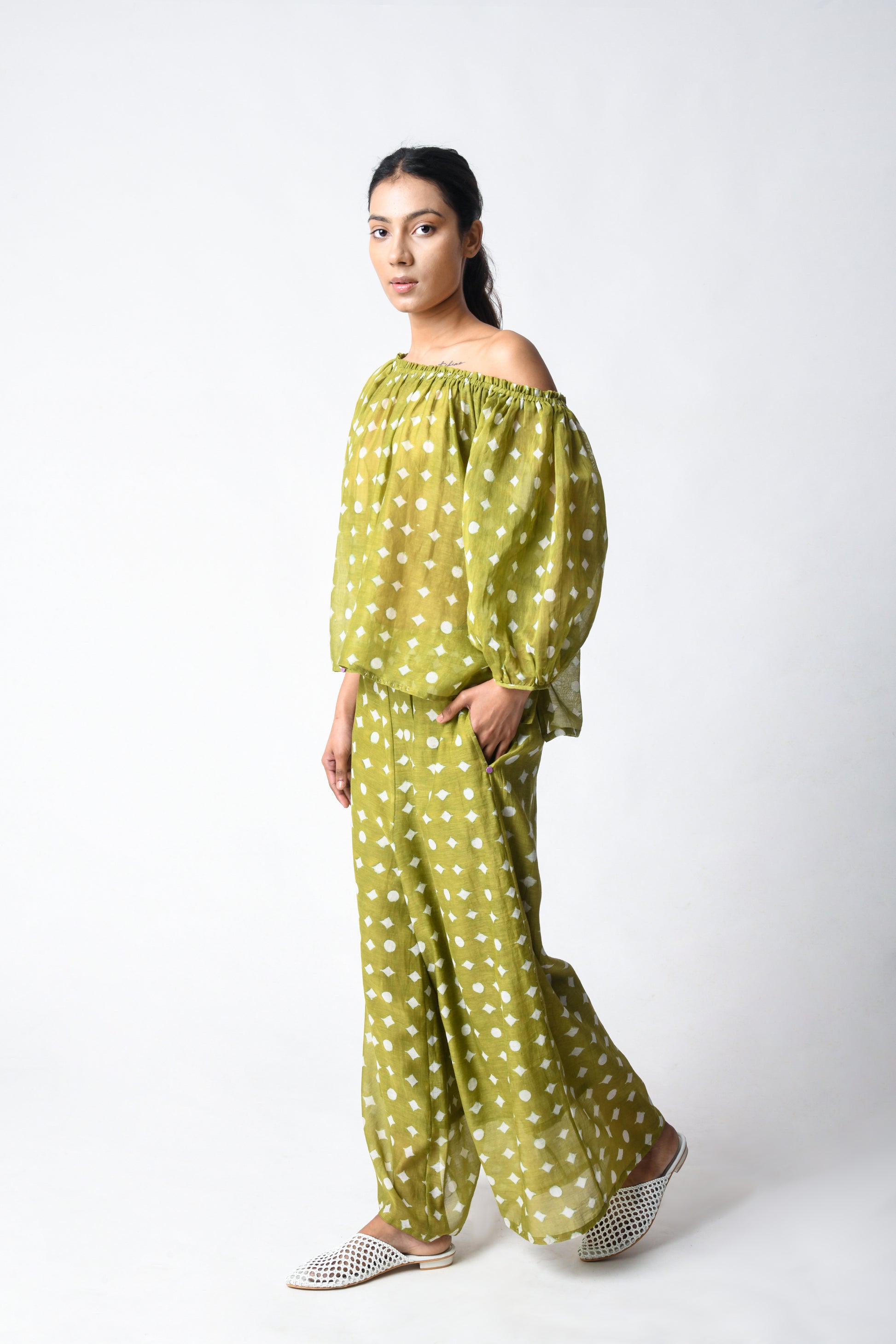 HENNA OFF-SHOULDER CO-ORD SET