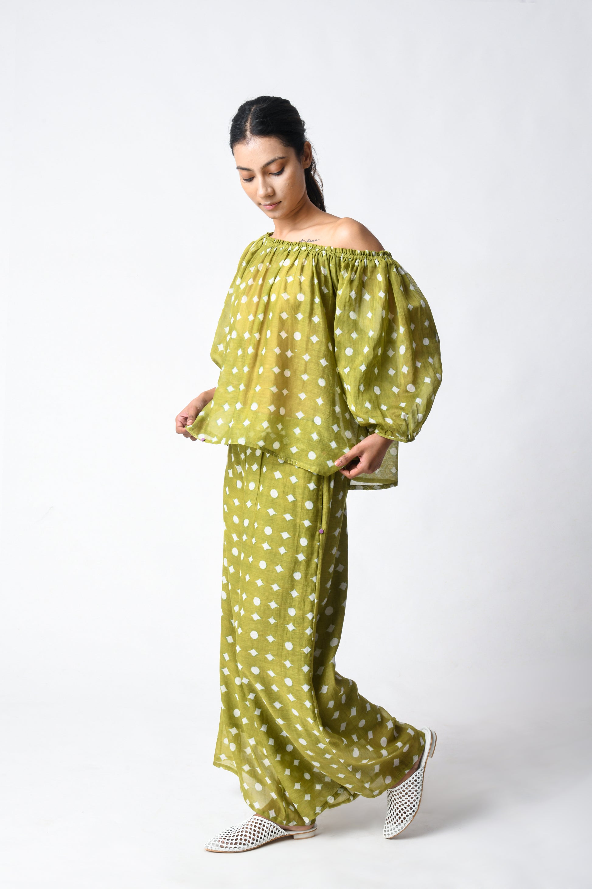 HENNA OFF-SHOULDER CO-ORD SET