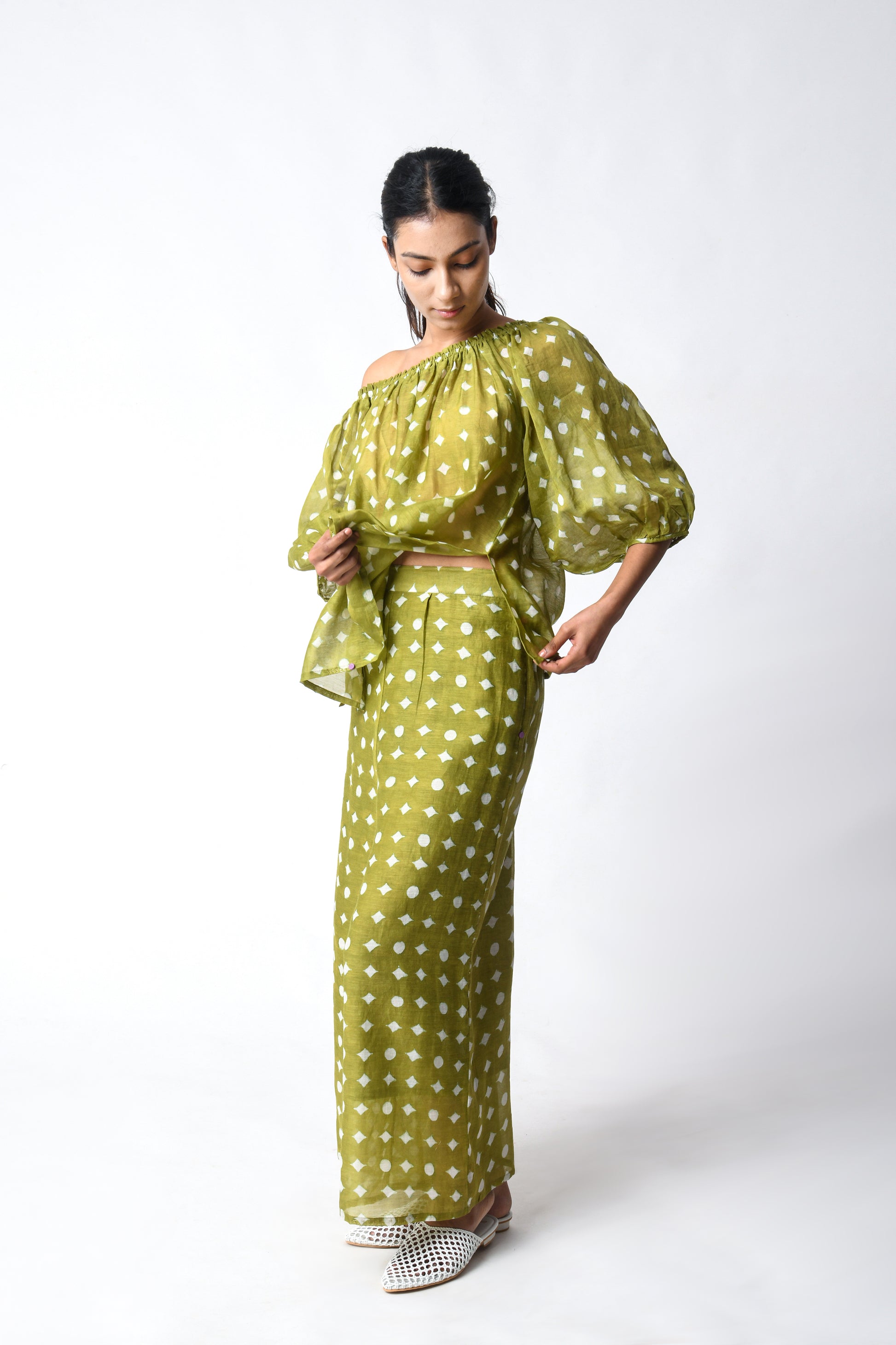 HENNA OFF-SHOULDER CO-ORD SET