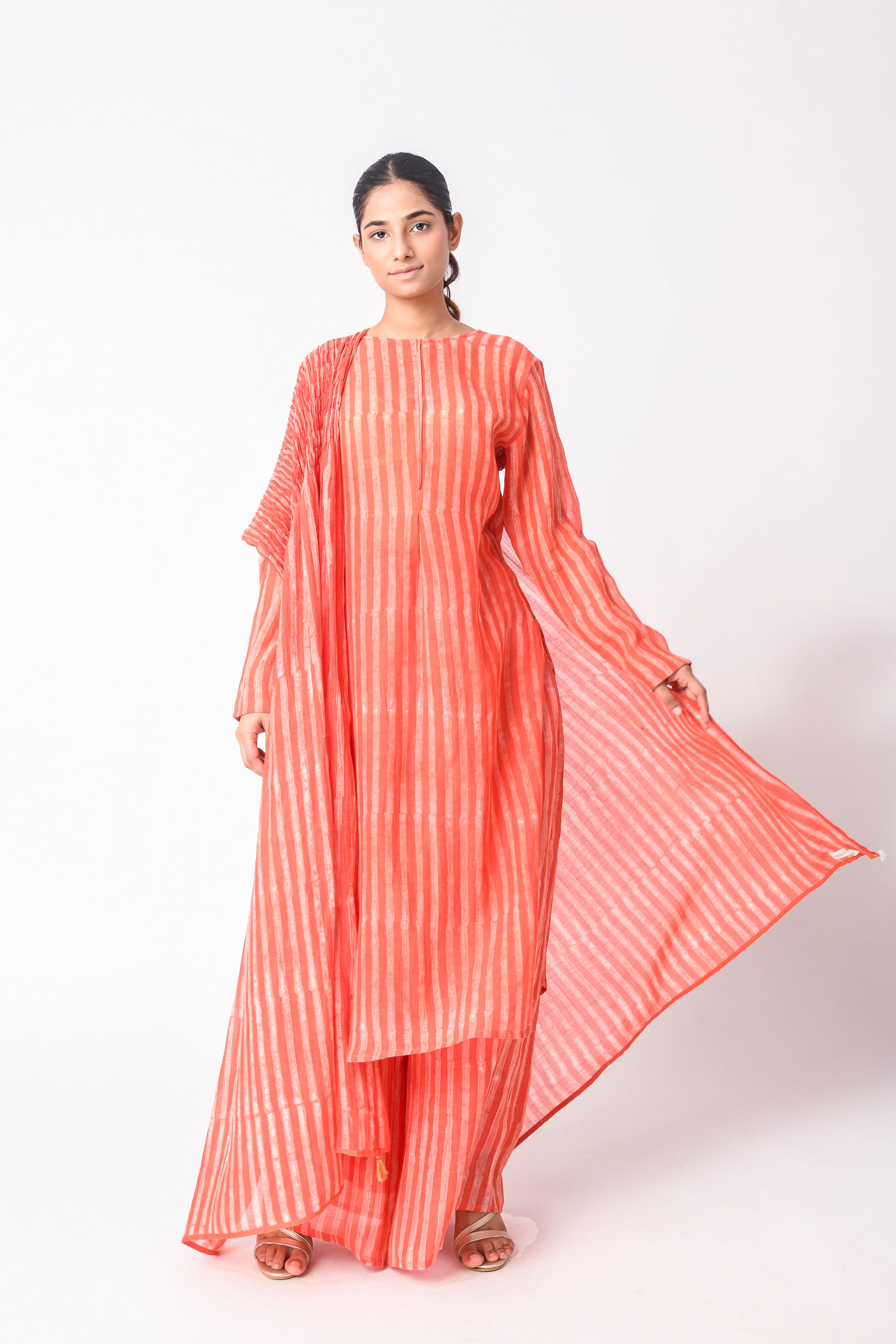 CORAL DUPATTA SET