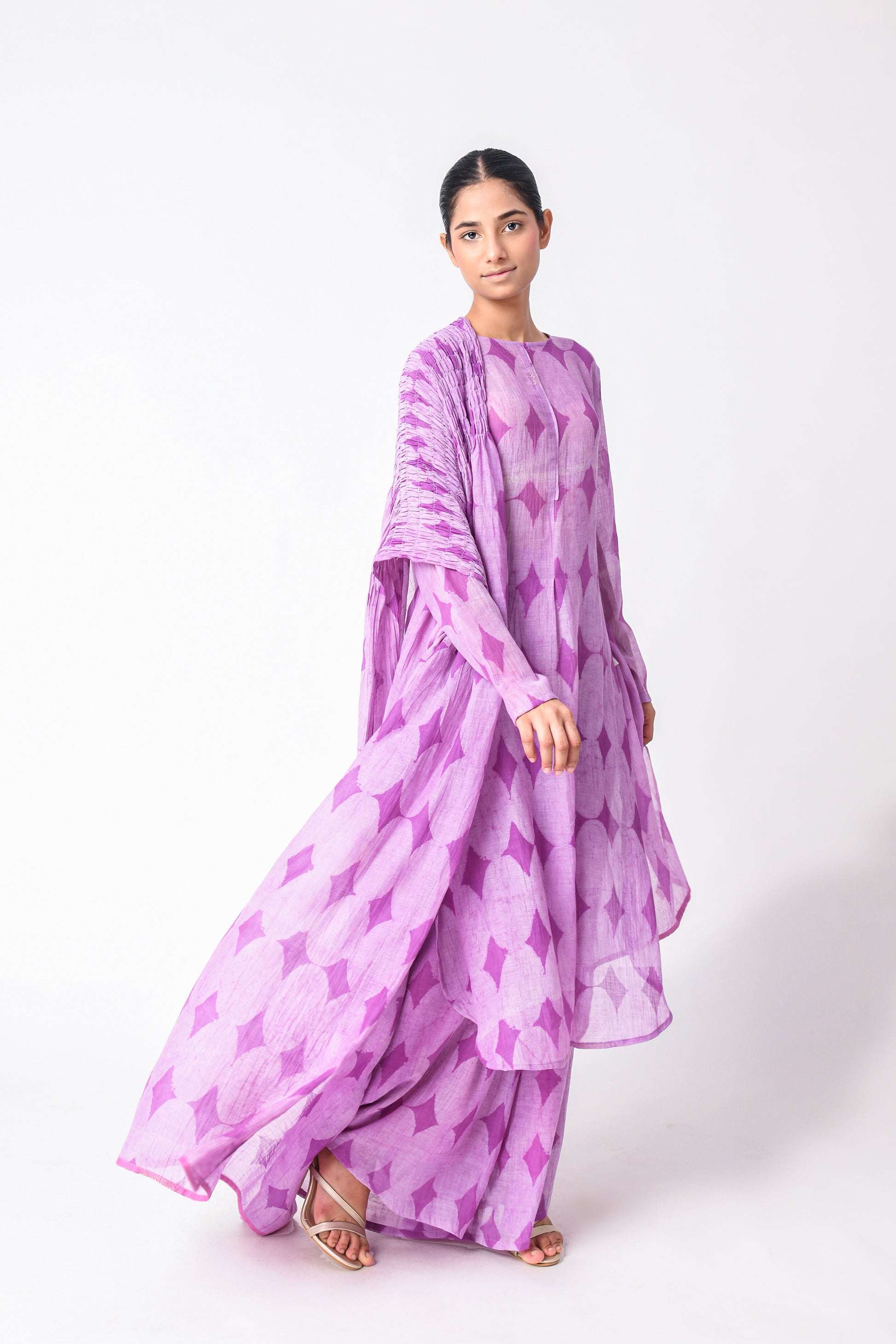 PLUM DUPATTA SET