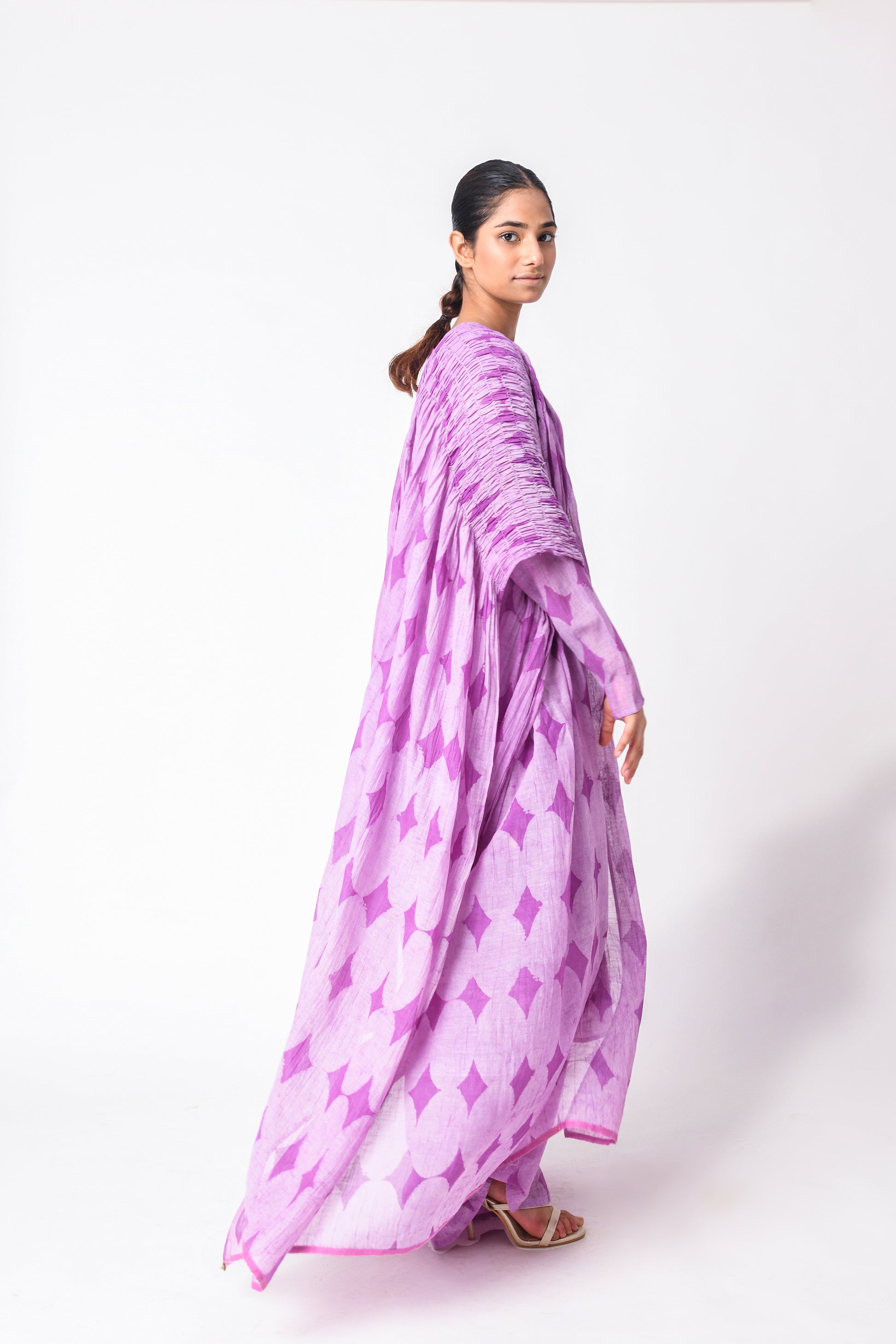 PLUM DUPATTA SET