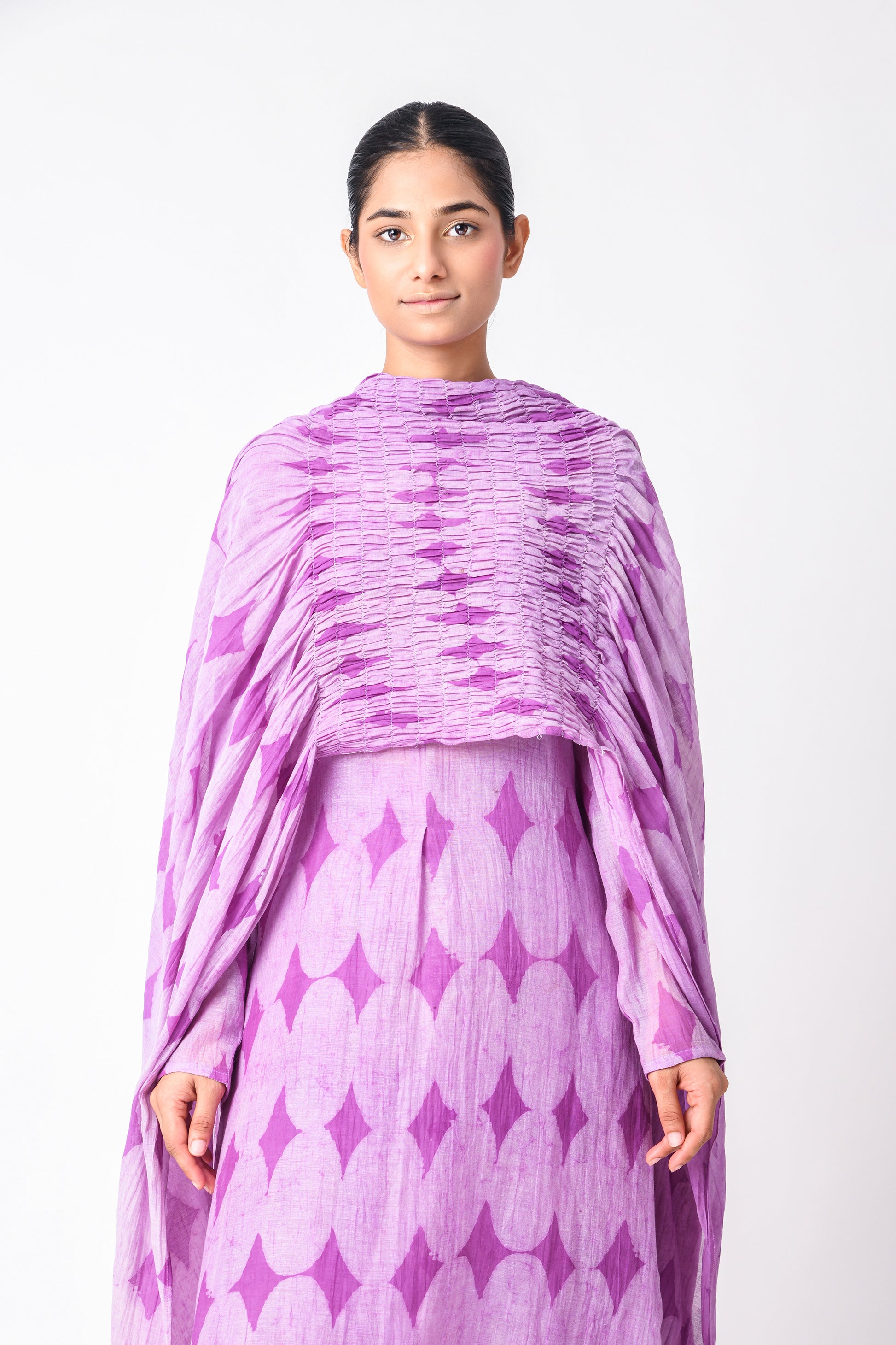 PLUM DUPATTA SET