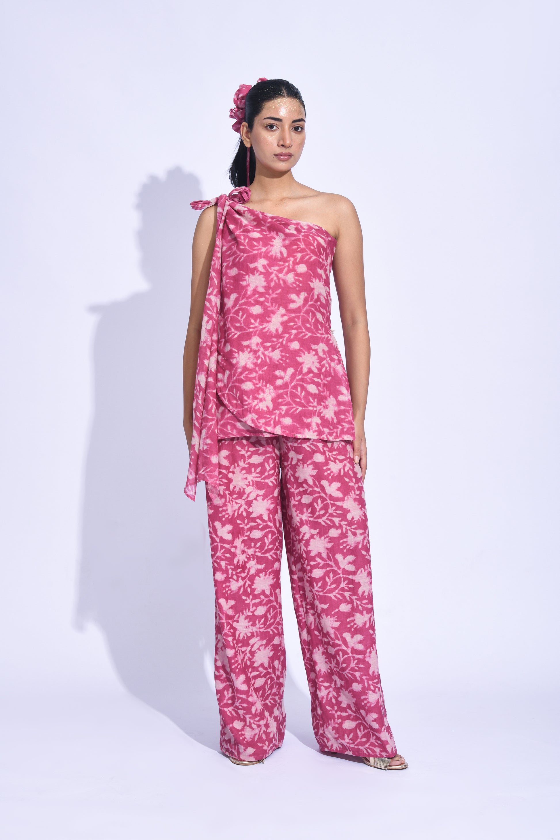 SANGRIA ONE SHOULDER SET