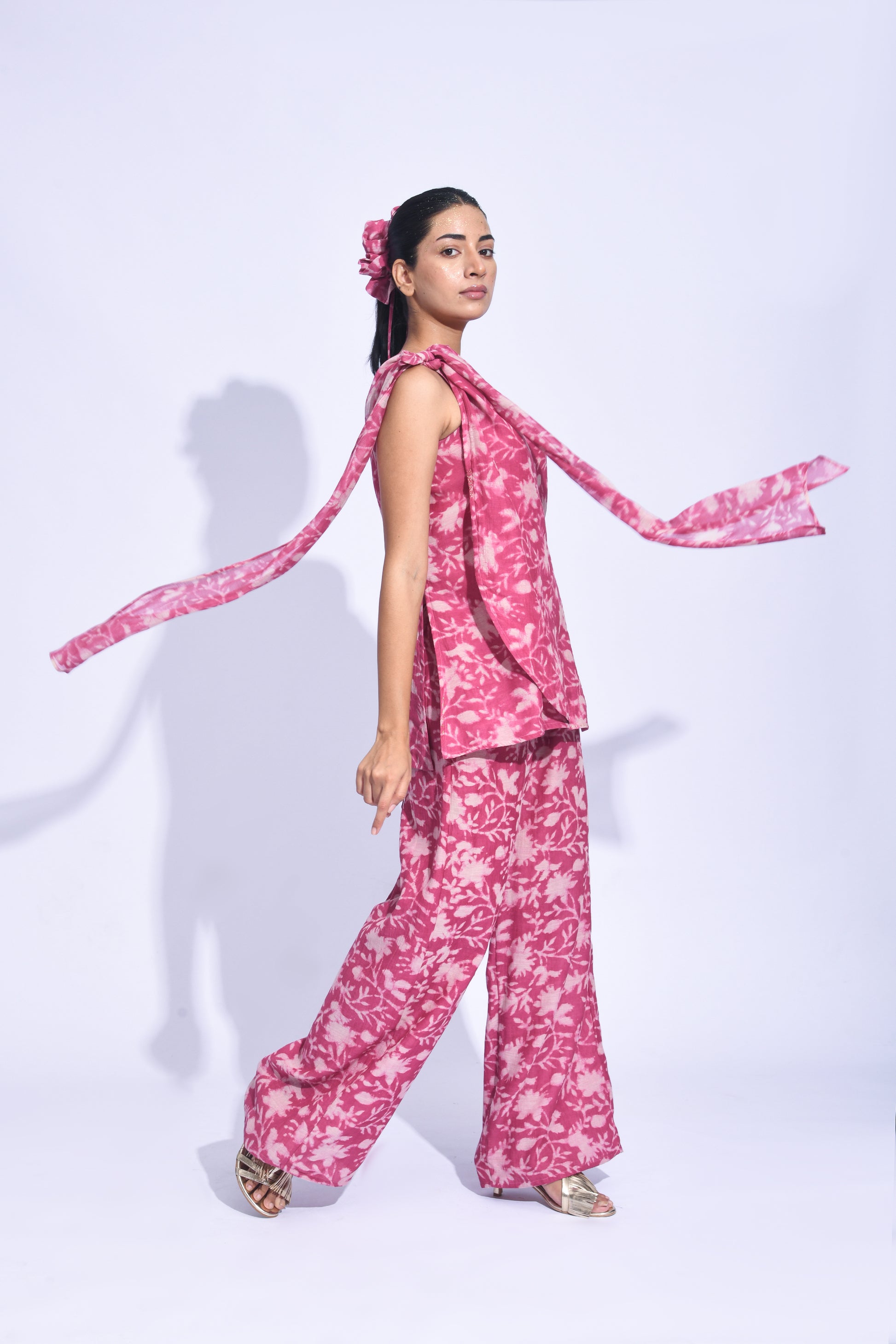 SANGRIA ONE SHOULDER SET