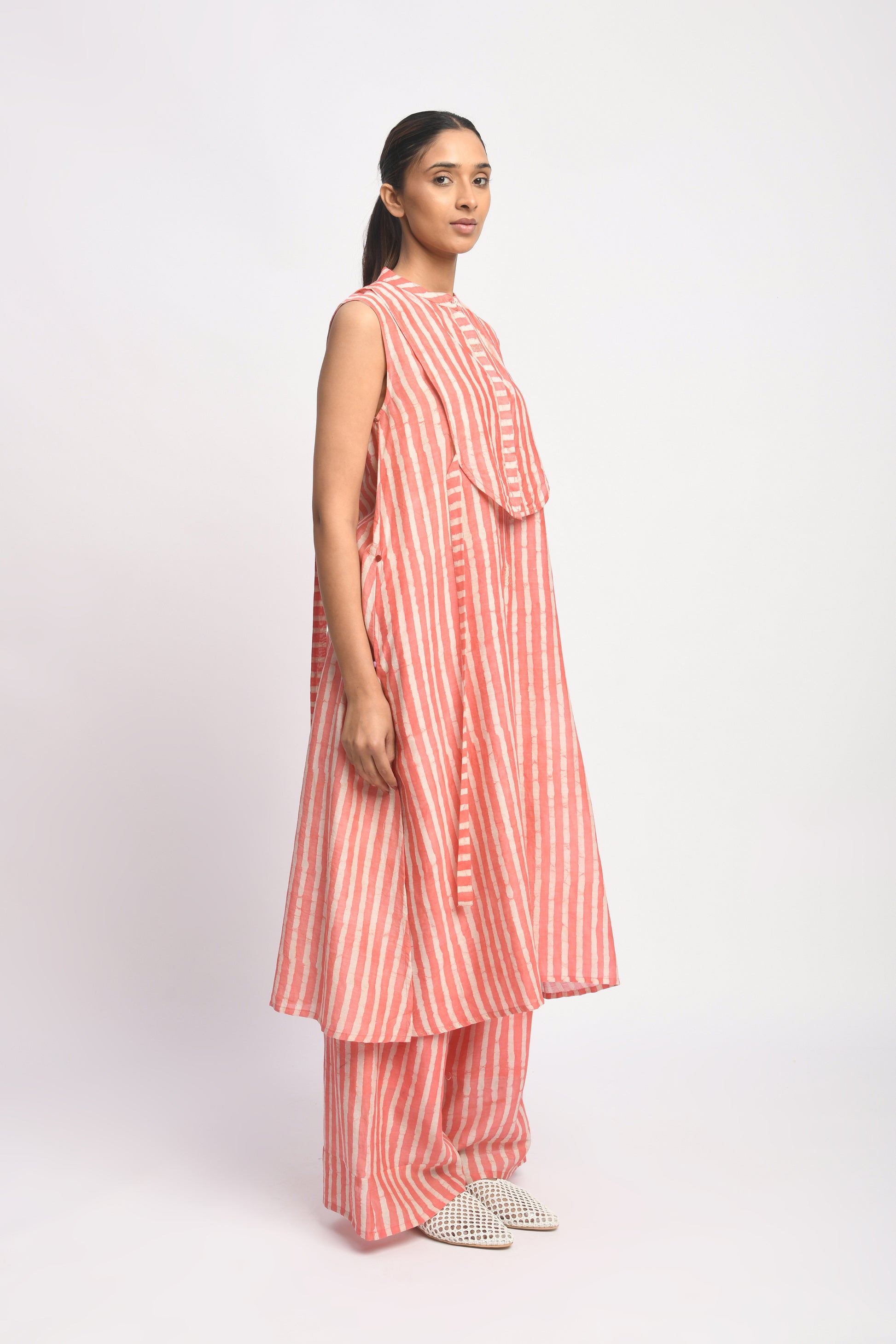 CORAL STRIPE SET