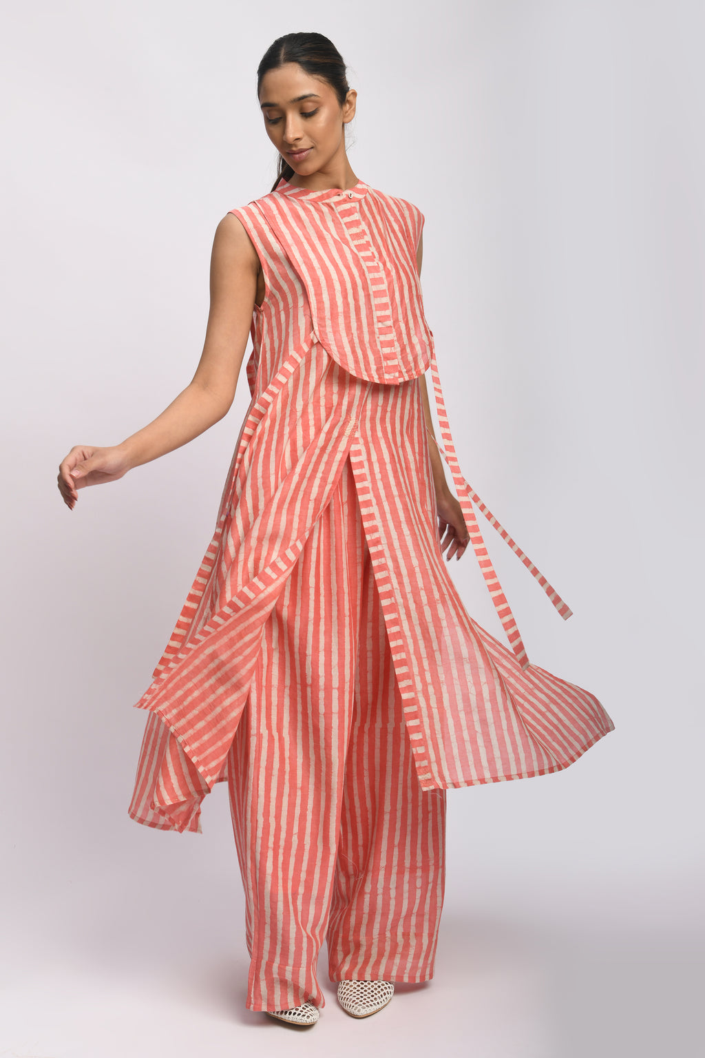 CORAL STRIPE SET