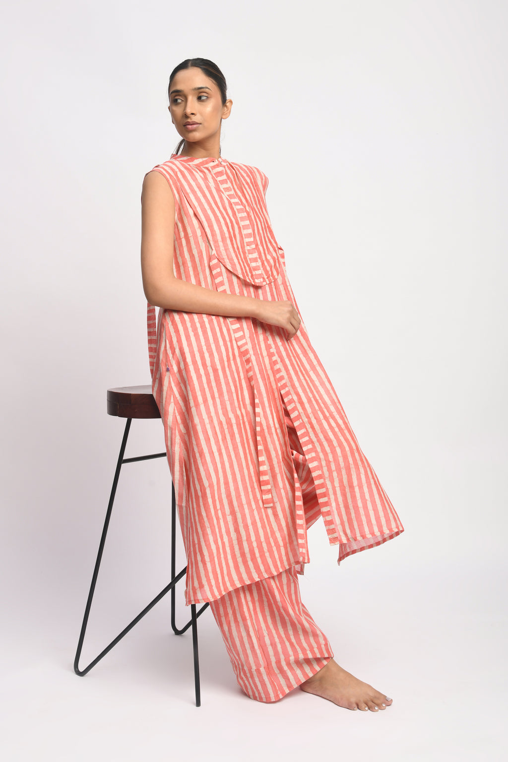 CORAL STRIPE SET