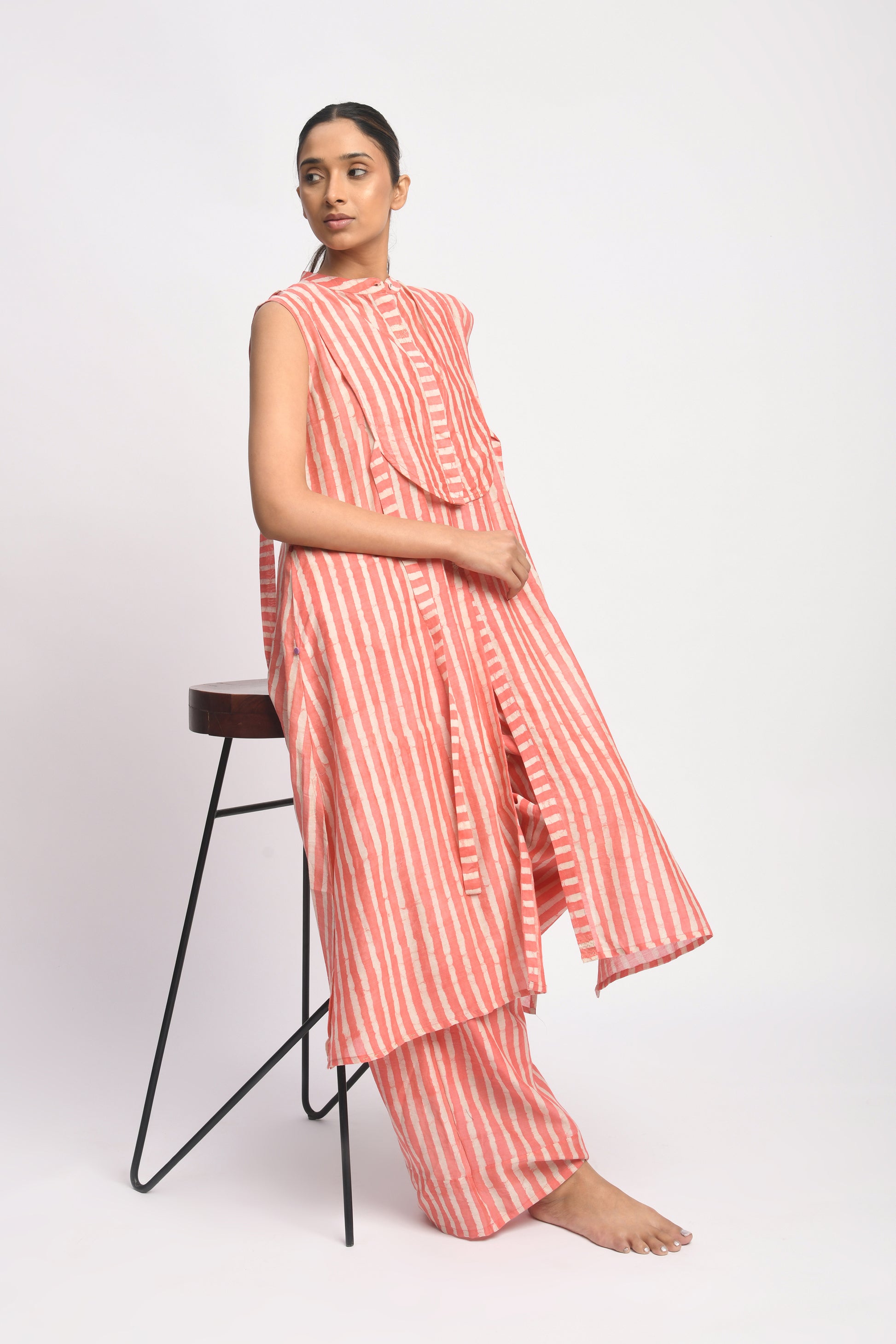 CORAL STRIPE SET