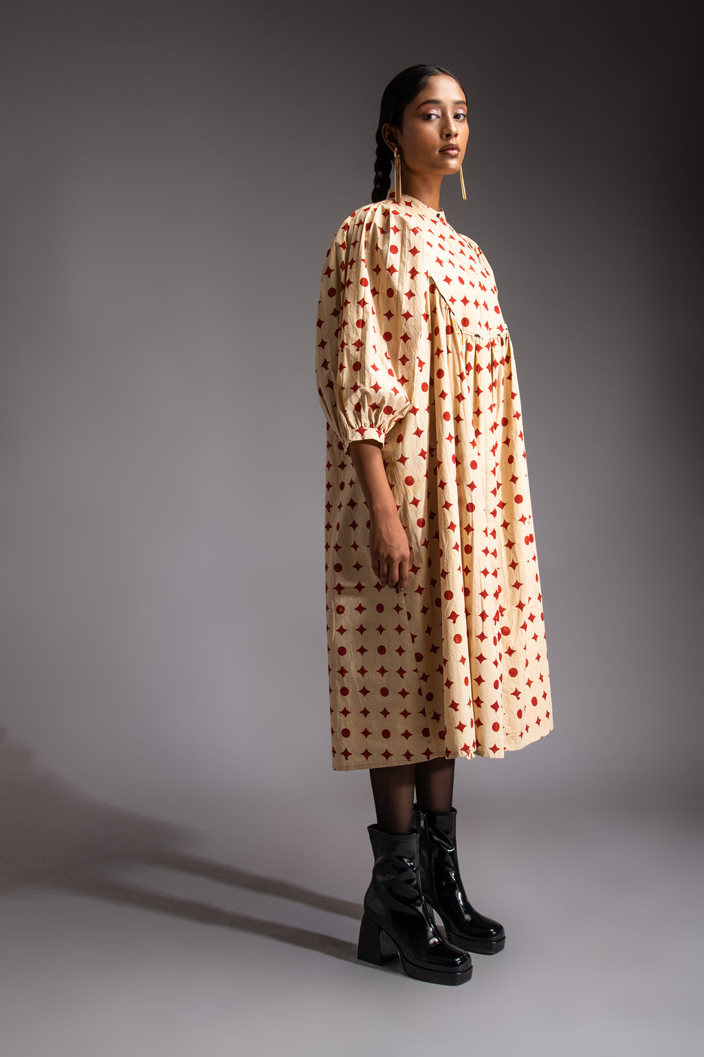 Voyage midi dress red