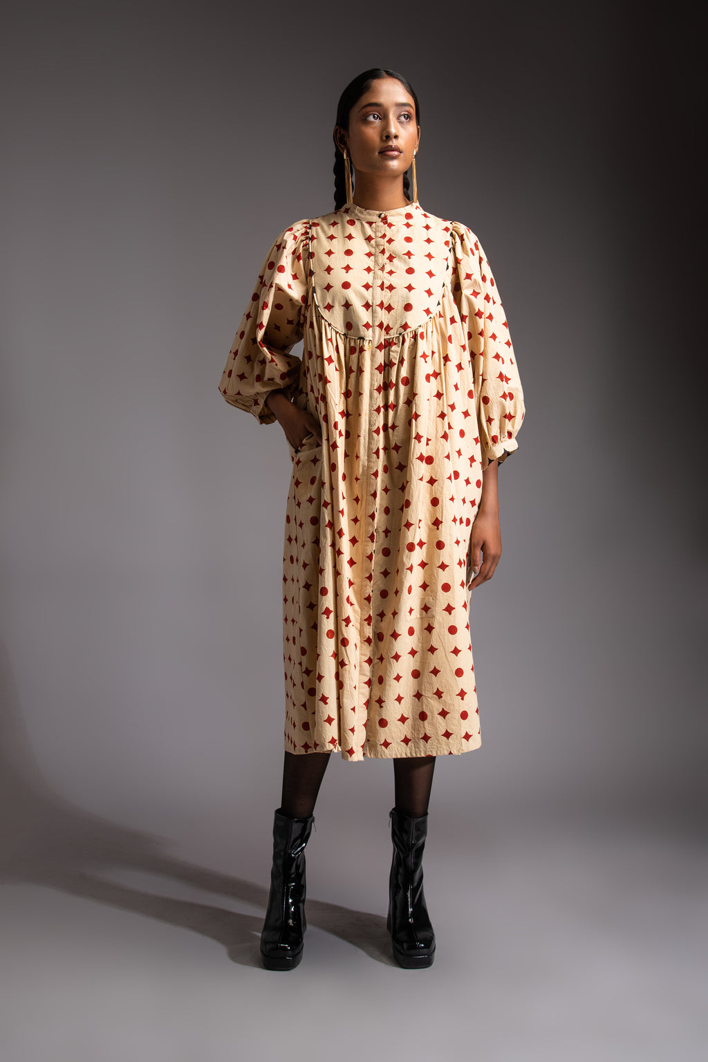 Voyage midi dress red