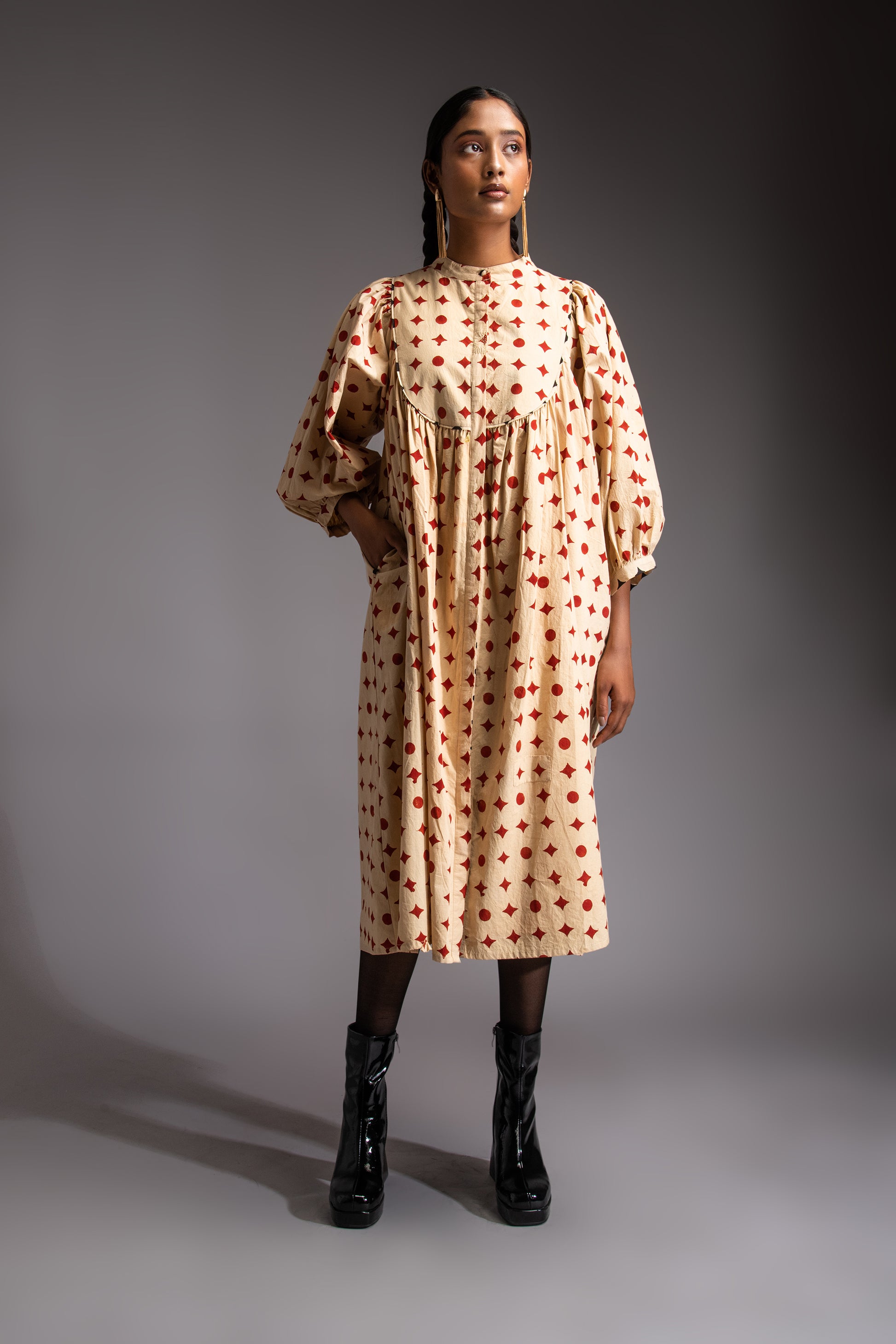 Voyage midi dress red