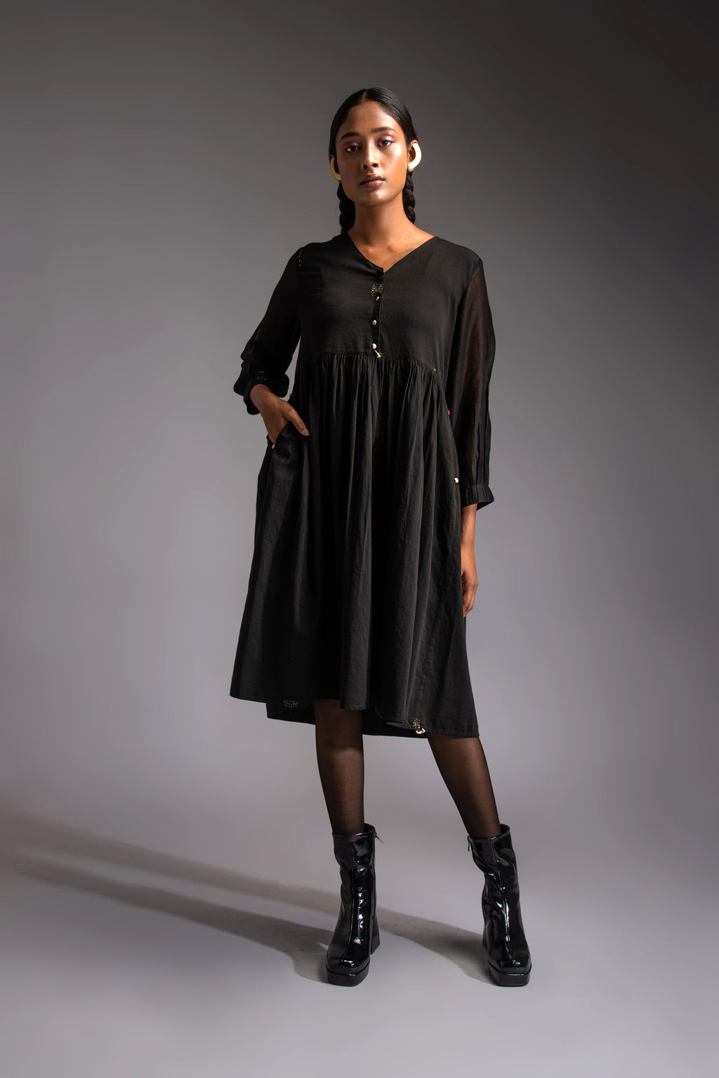 Nomad  midi dress noir