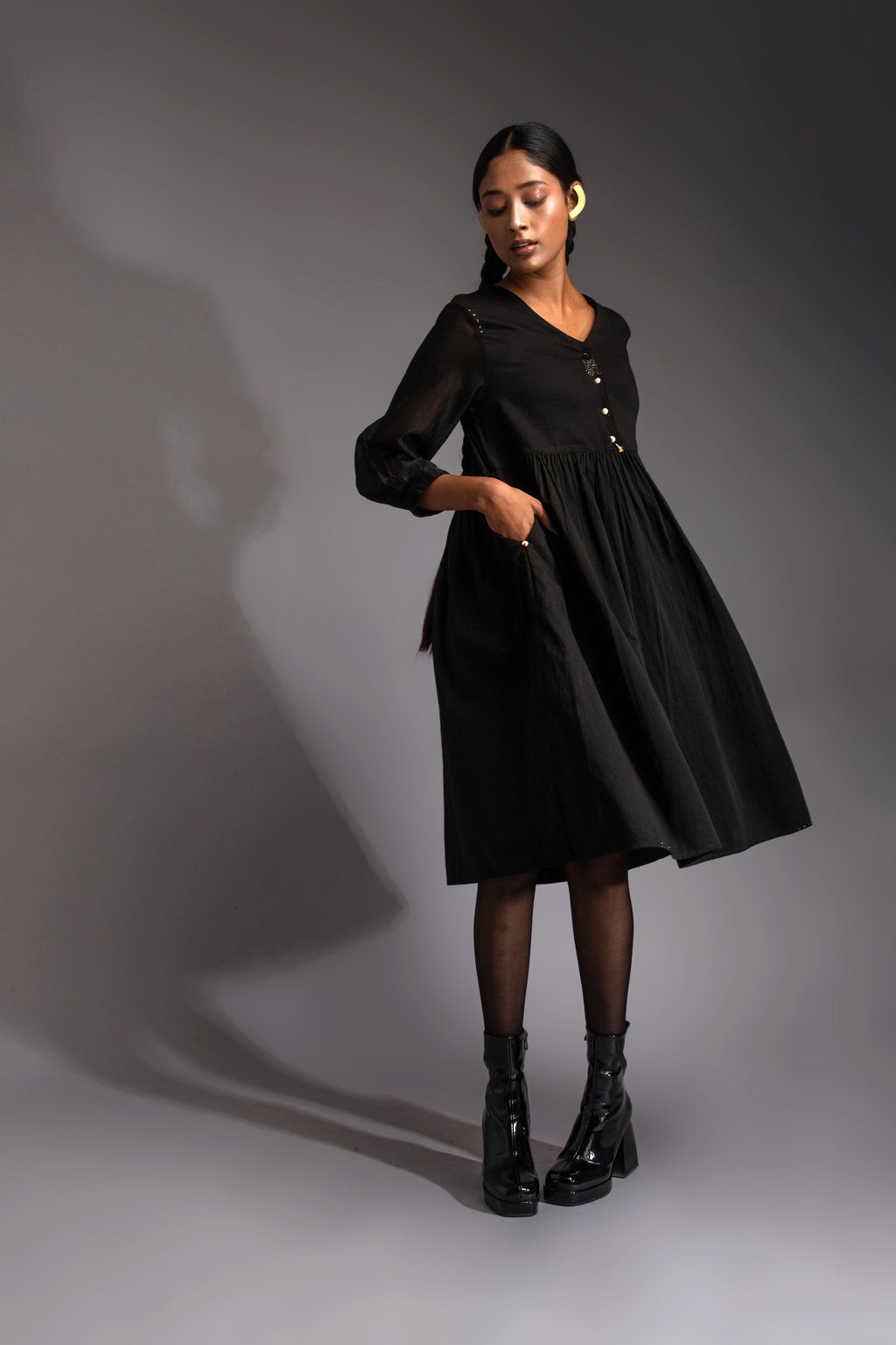 Nomad  midi dress noir