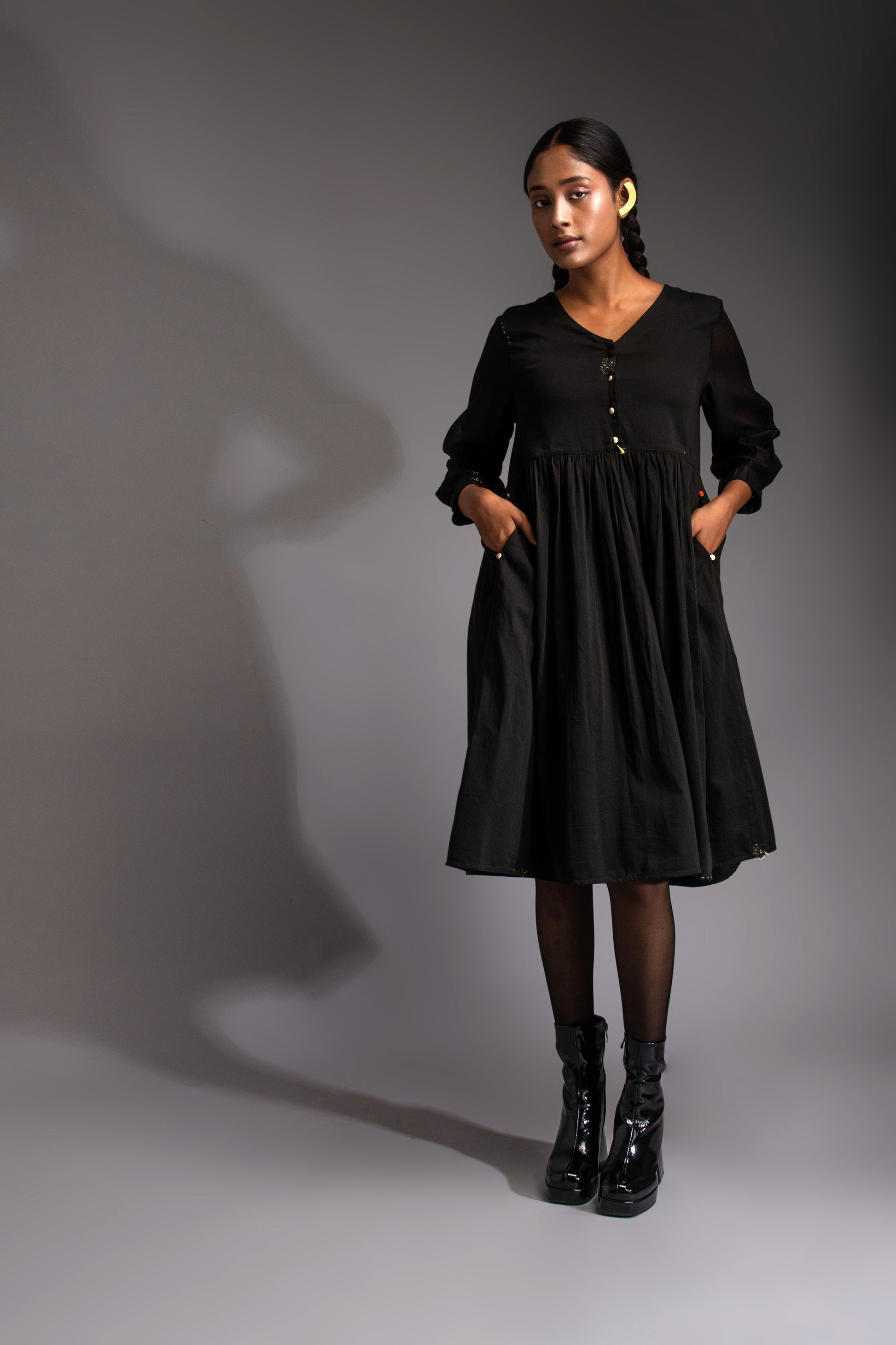 Nomad  midi dress noir