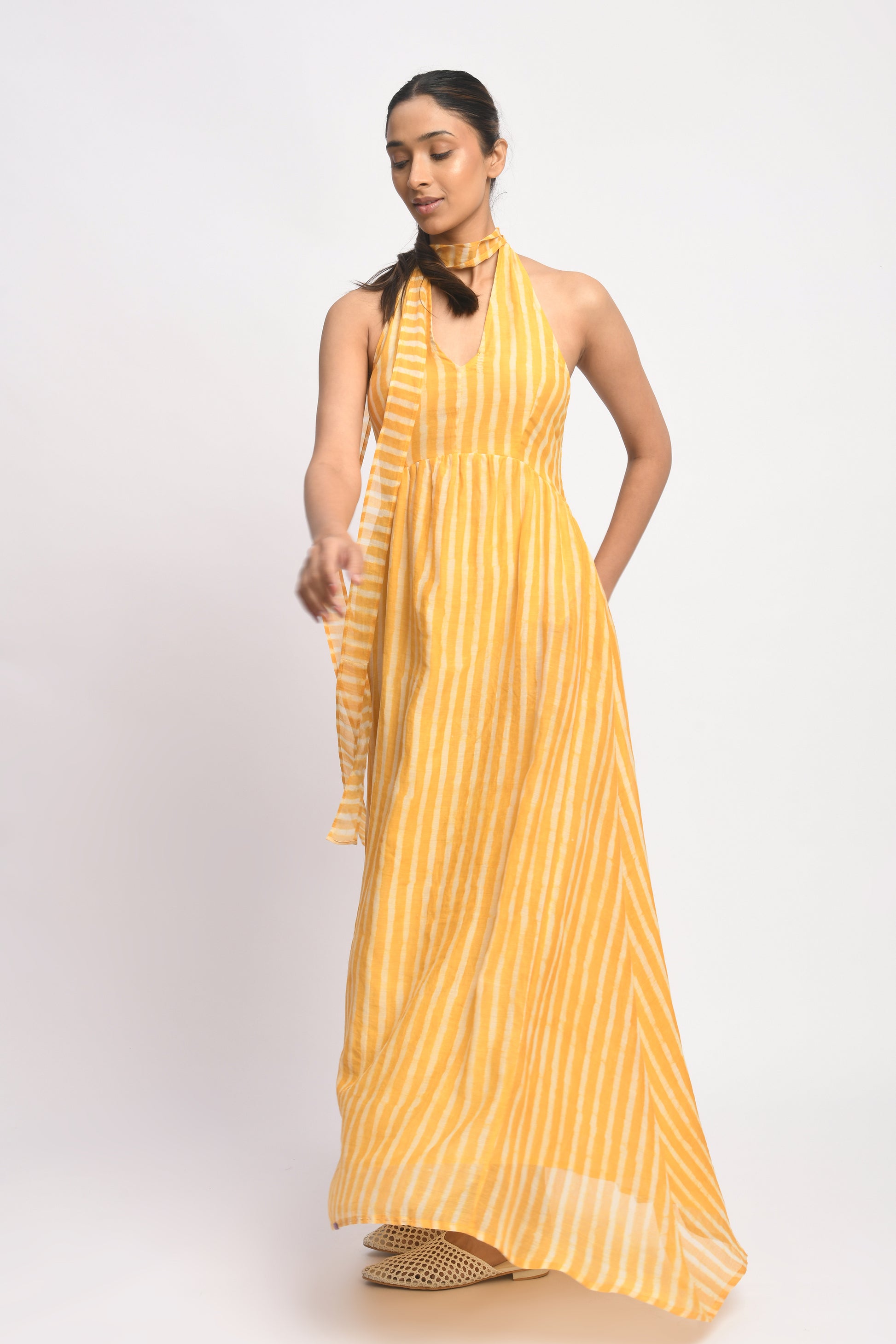 SUNKISSED HALTER DRESS