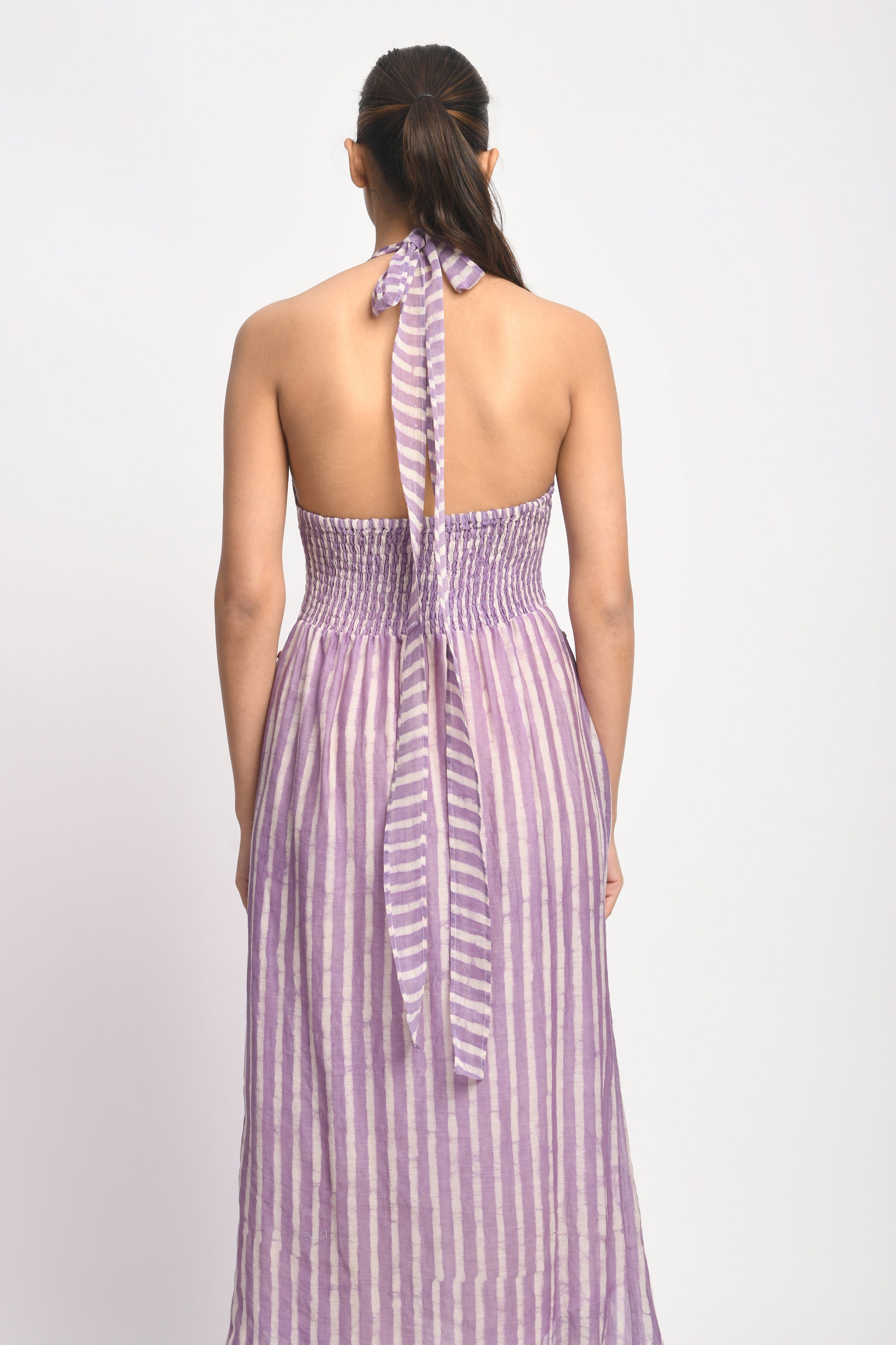 LILAC HALTER DRESS