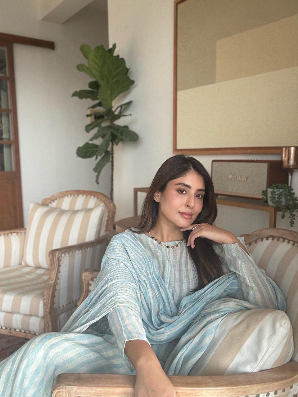 SKY DUPATTA SET